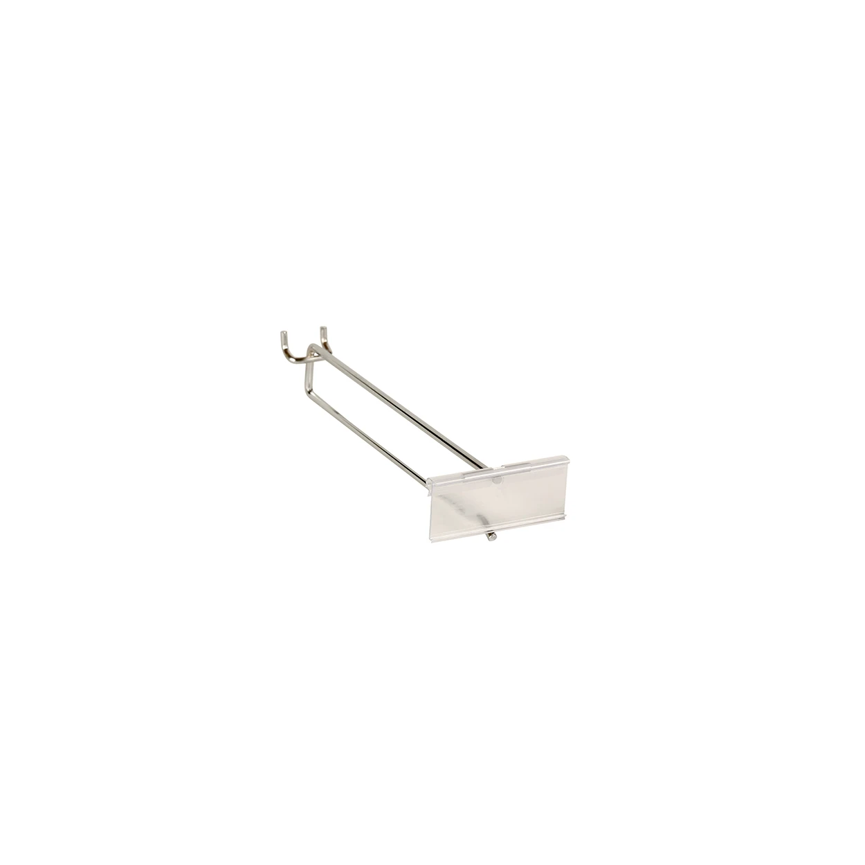 Shop for Shops Slatwall/pegboard hook with 80 x 26 mm flipper scan plate 225 L x 5 mm DIA(S3472CHCL)