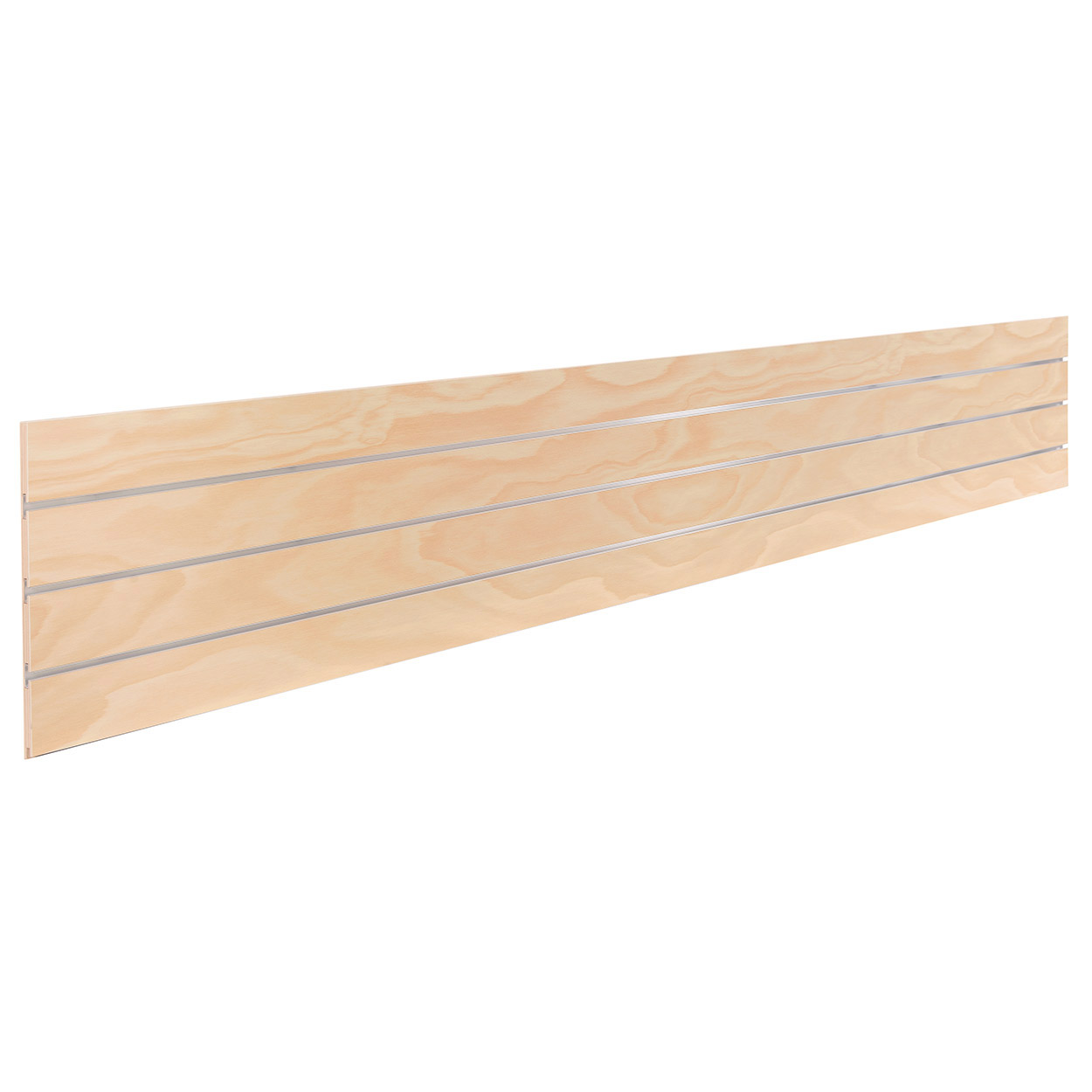 Shop for Shops Slatwall timber laminate top/bottom plank with3 inserts 2400 L x 400 H x 18 mm Thick(S3705PYAL)