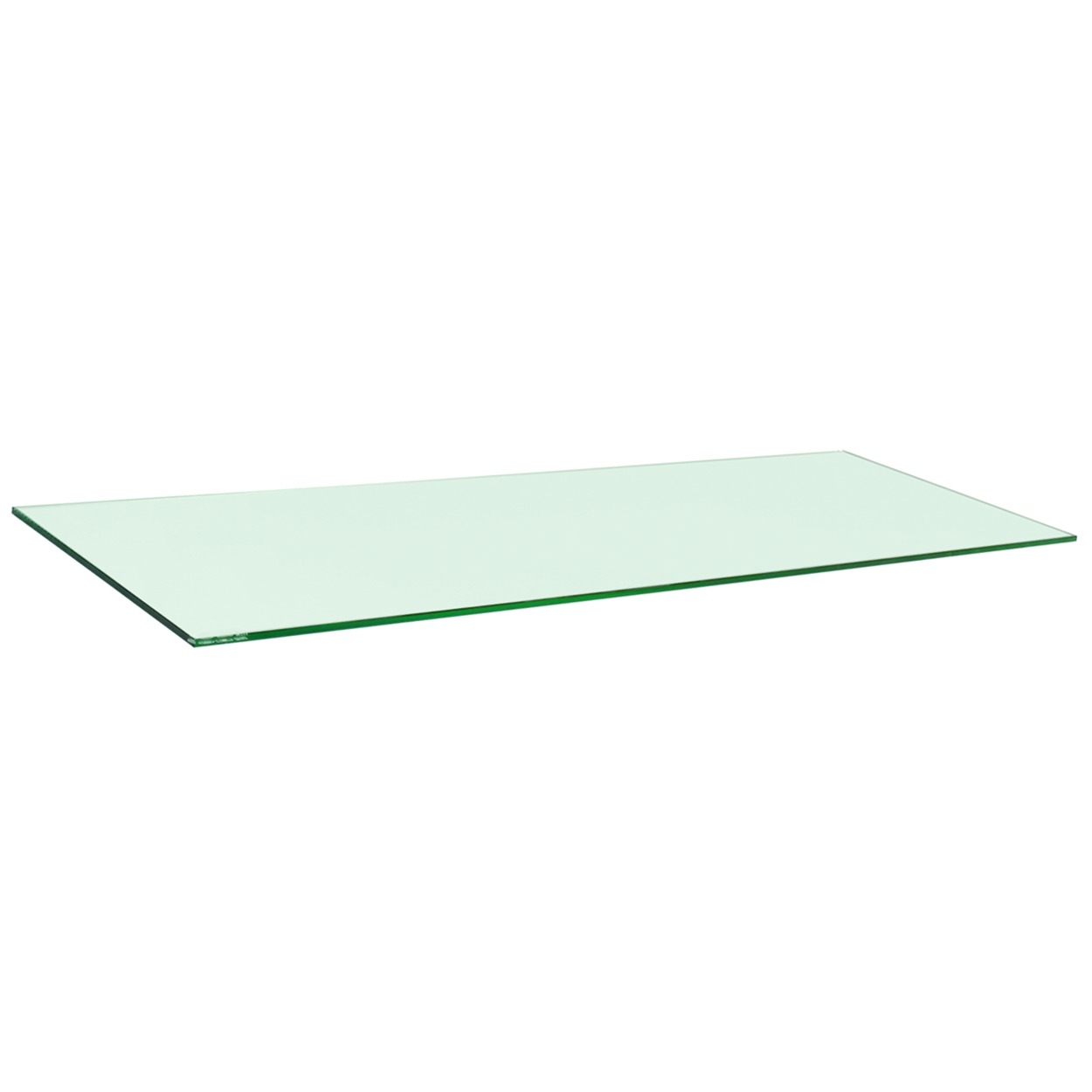 Tempered glass shelf with polished edges  1195 L x 400 D x 8 mm Thick(S9014CG)