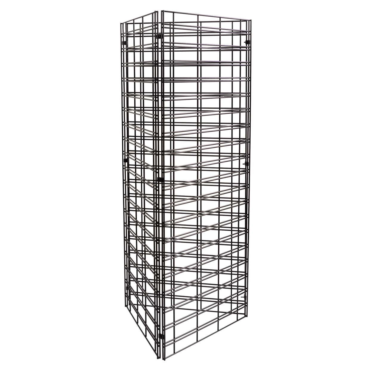 Shop for Shops Slatwall Mesh Triangle Kit Equilateral Triangle 1500 H x 600 W X 600mmD Black(SMTK1506BK)