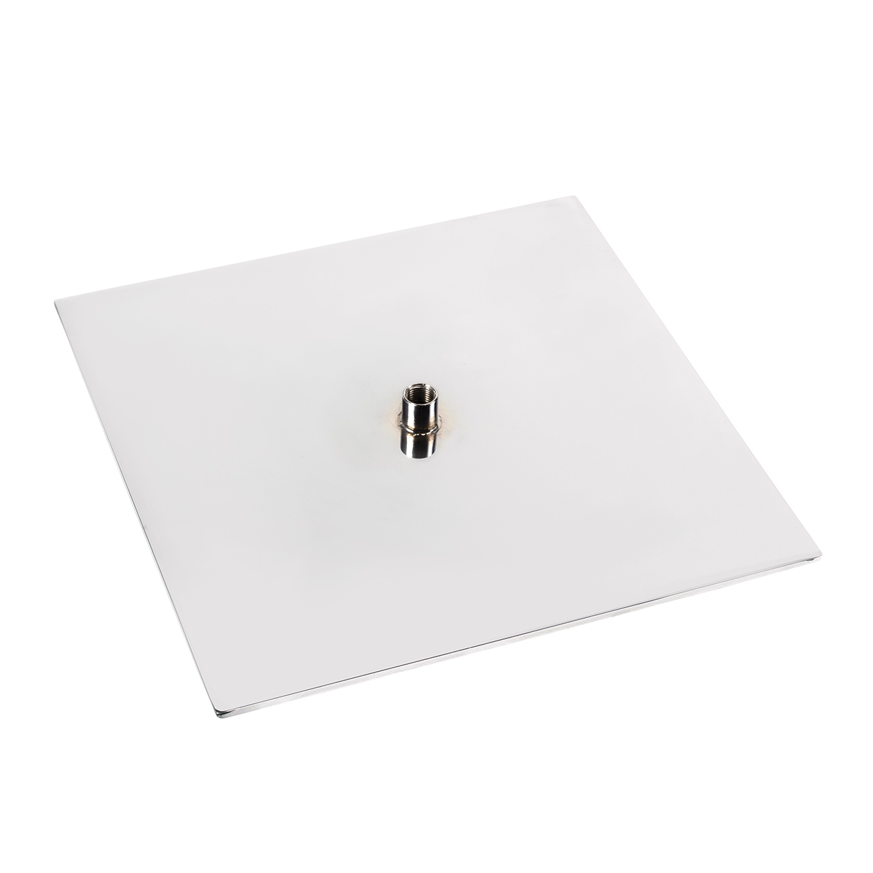 Signage hardware flat base with central fixing  200 W x 200 D x 15 mm H(T1251CH)