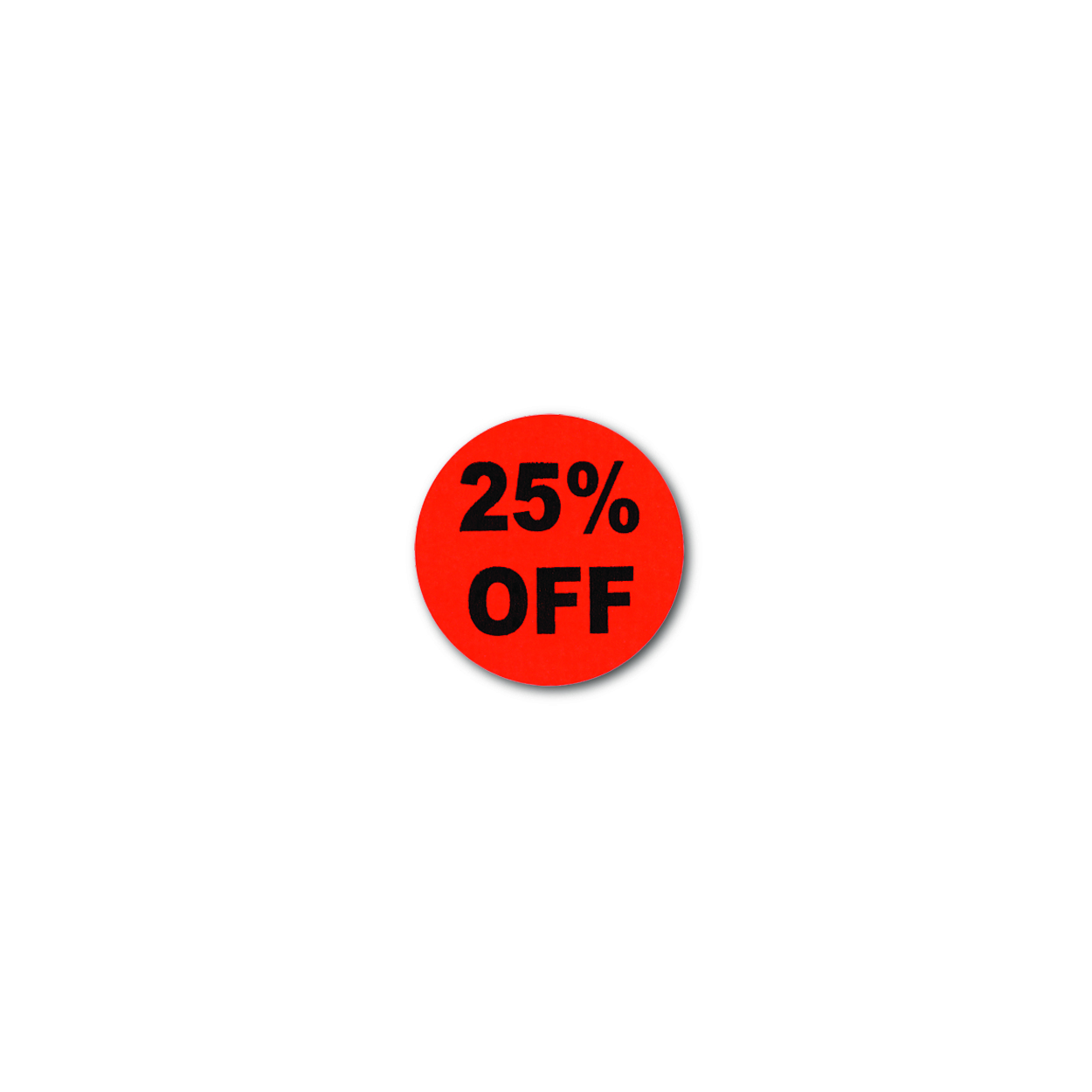 Shop for Shops Round sale stickers 25% off 25 mm DIA(T1566FO)