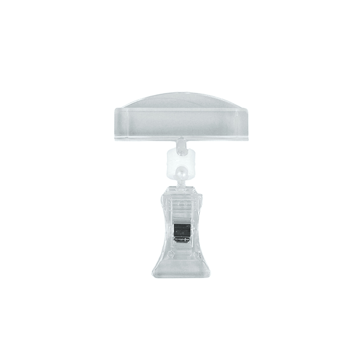 Medium acrylic sign holder with clamp  54 W x 75 H, Clamp max 8 mm(T2693CA)