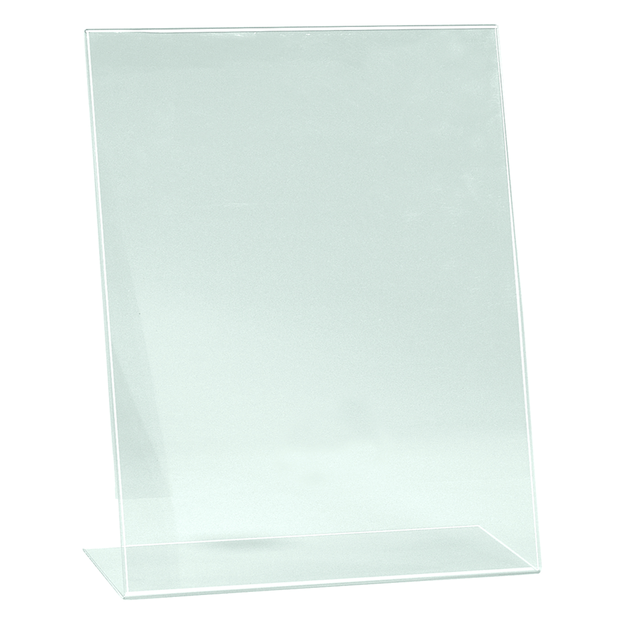 Shop for Shops Single sided angled acrylic sign holder A3 Portrait with 130 mm D Base(T2705CA)
