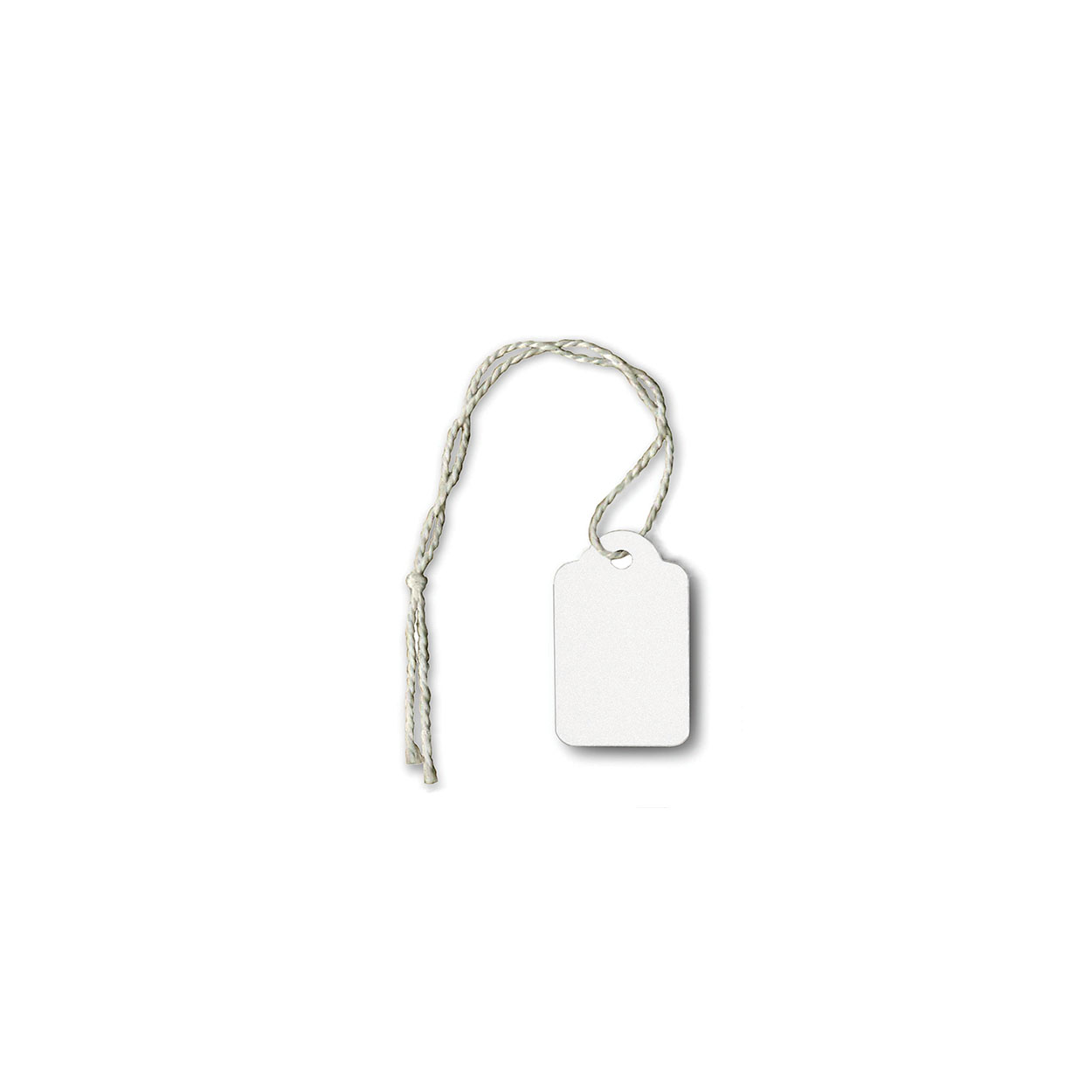 Shop for Shops Stringed swing tag blank extra large 37 W x 57 mm H(T3410WH)