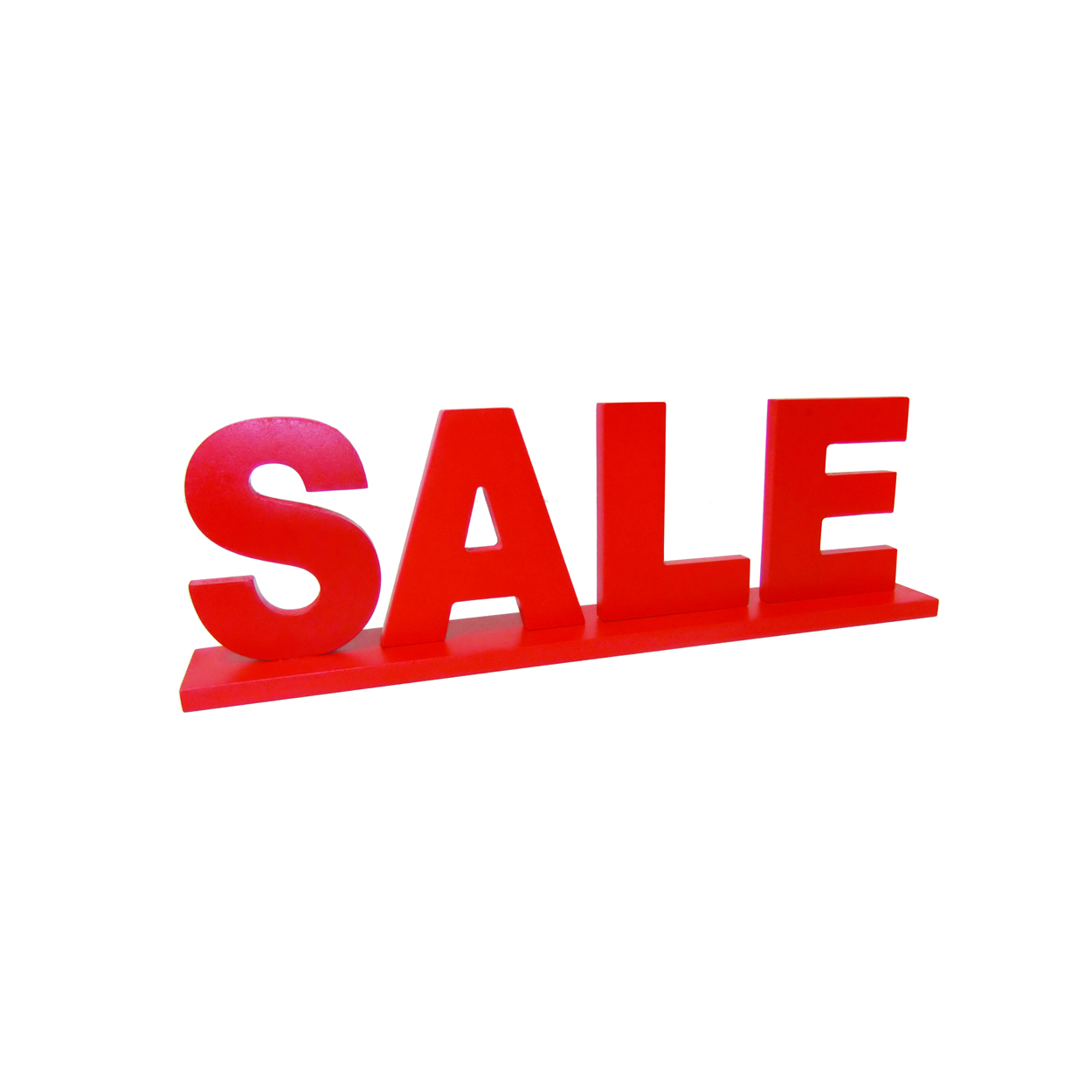 Shop for Shops 3D sign for counter sale 349 W x 104 H x 50 mm D(T6000RD)
