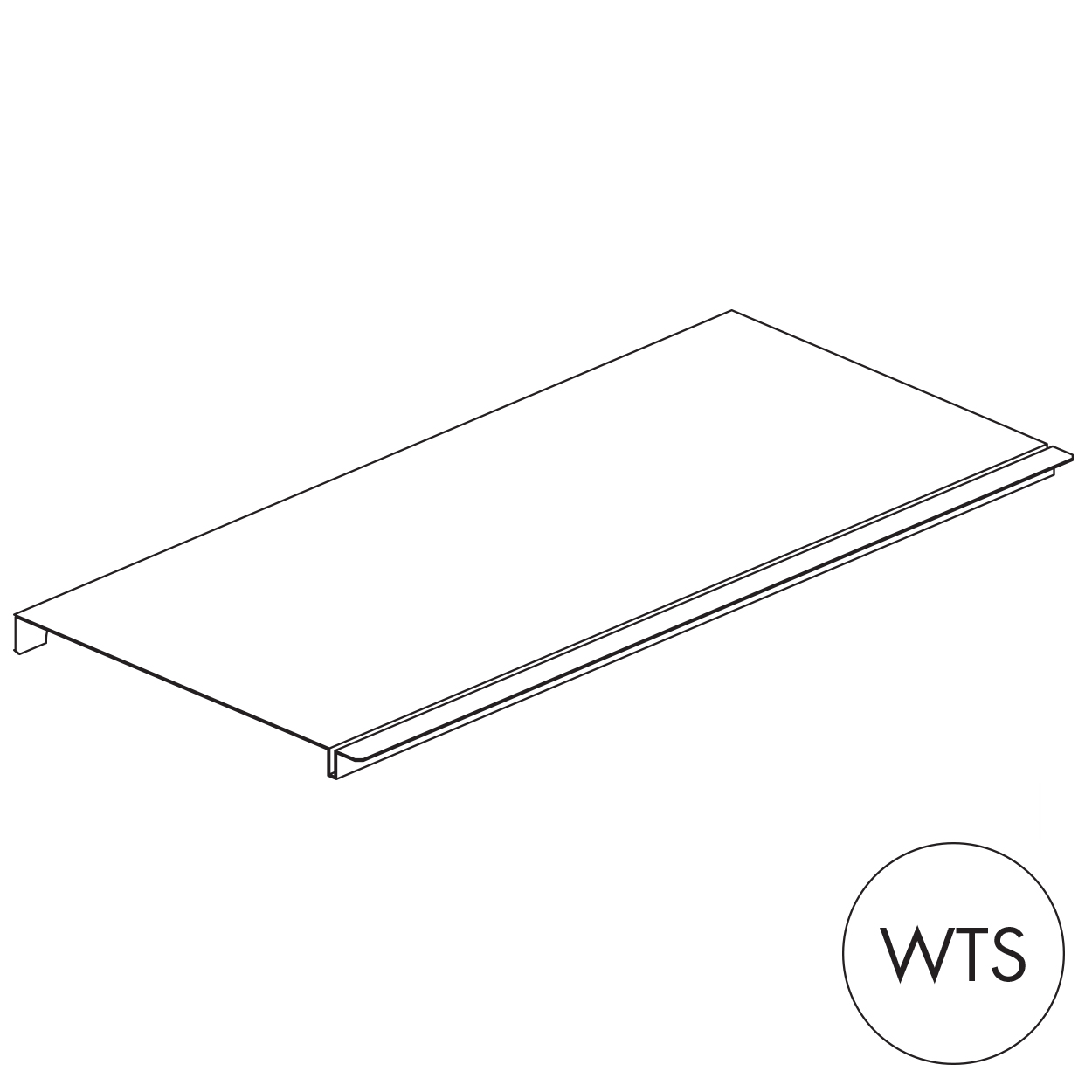 Shop for Shops Peggie shelf 520 W x 250 mm D - sits on 2 x 250 mm pegs(P3525WTS)