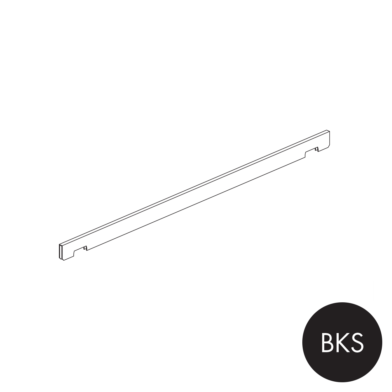 Shop for Shops Peggie hangrail 520 mm W - sits on 2 x pegs(P4500BKS)