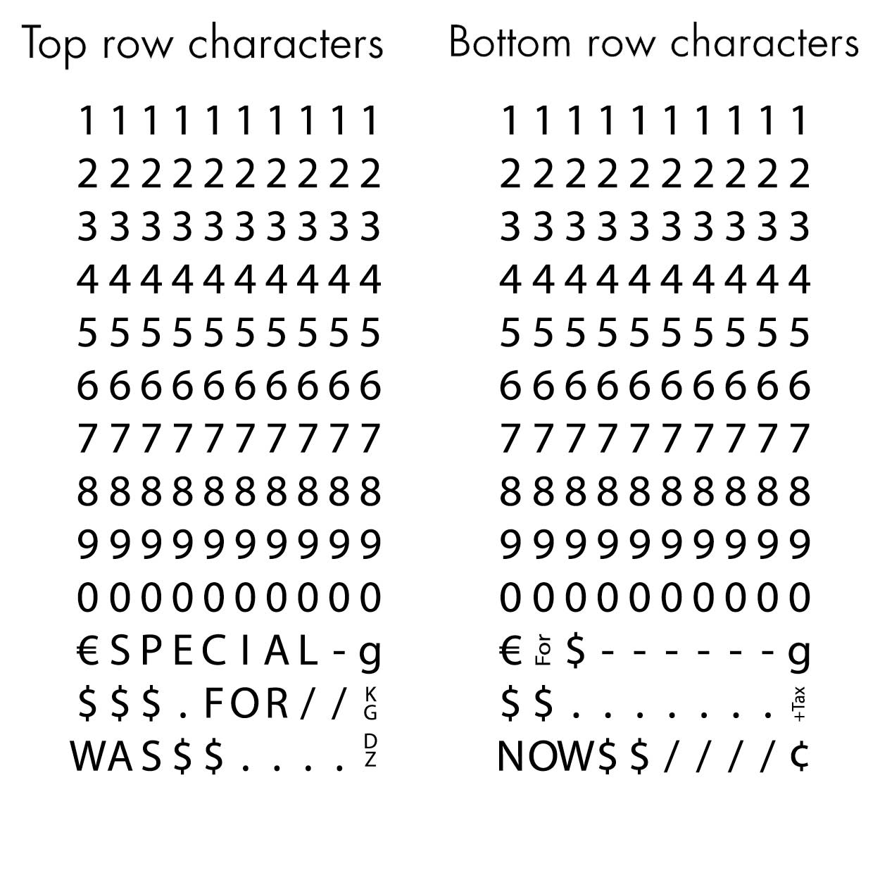 Two line pricing gun 10 characters per line(T1940BK)