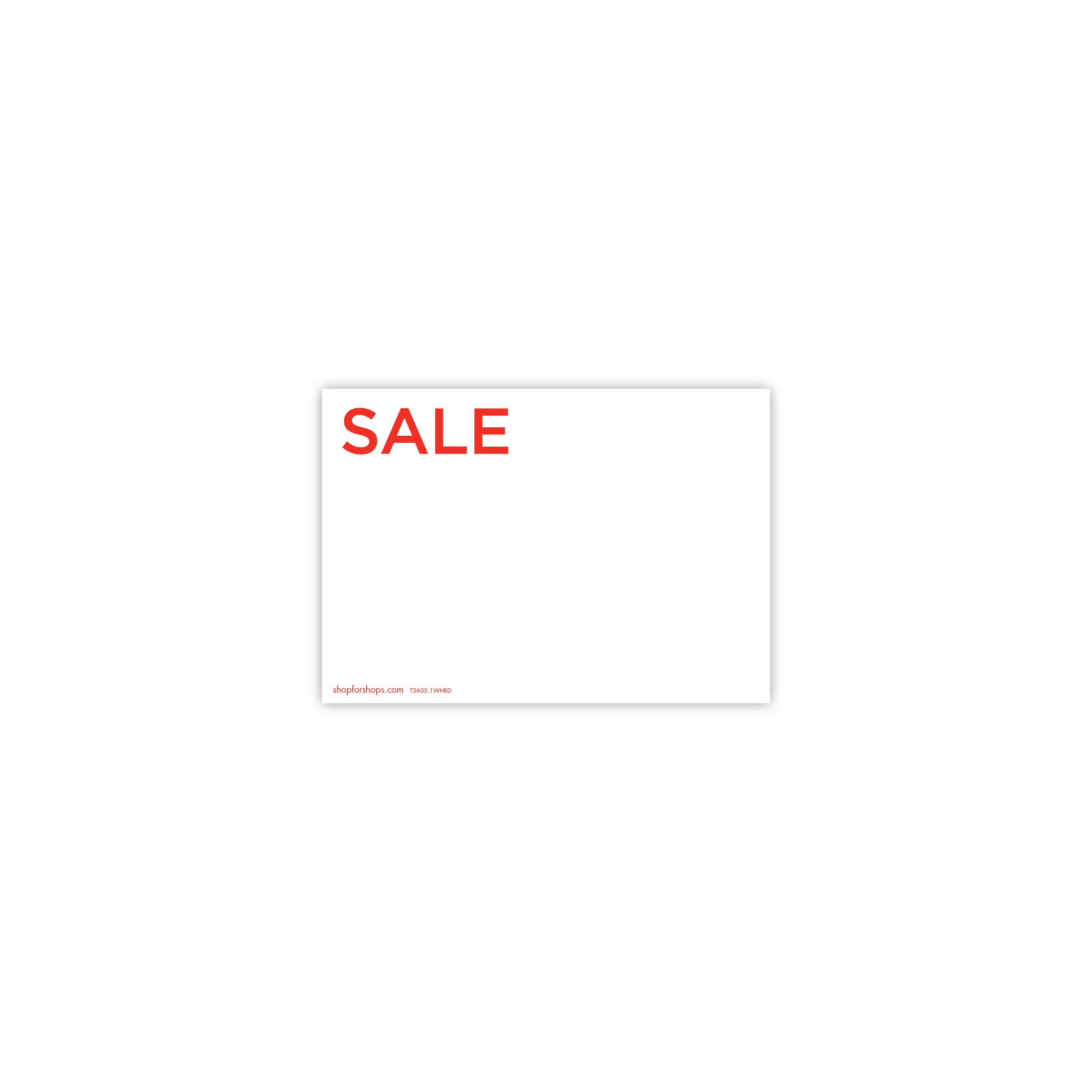 Shop for Shops Display Ticket "SALE" A5 Landscape Double Sided (pack of 5) 210 W x 148mm H(T3605.1WHRD)