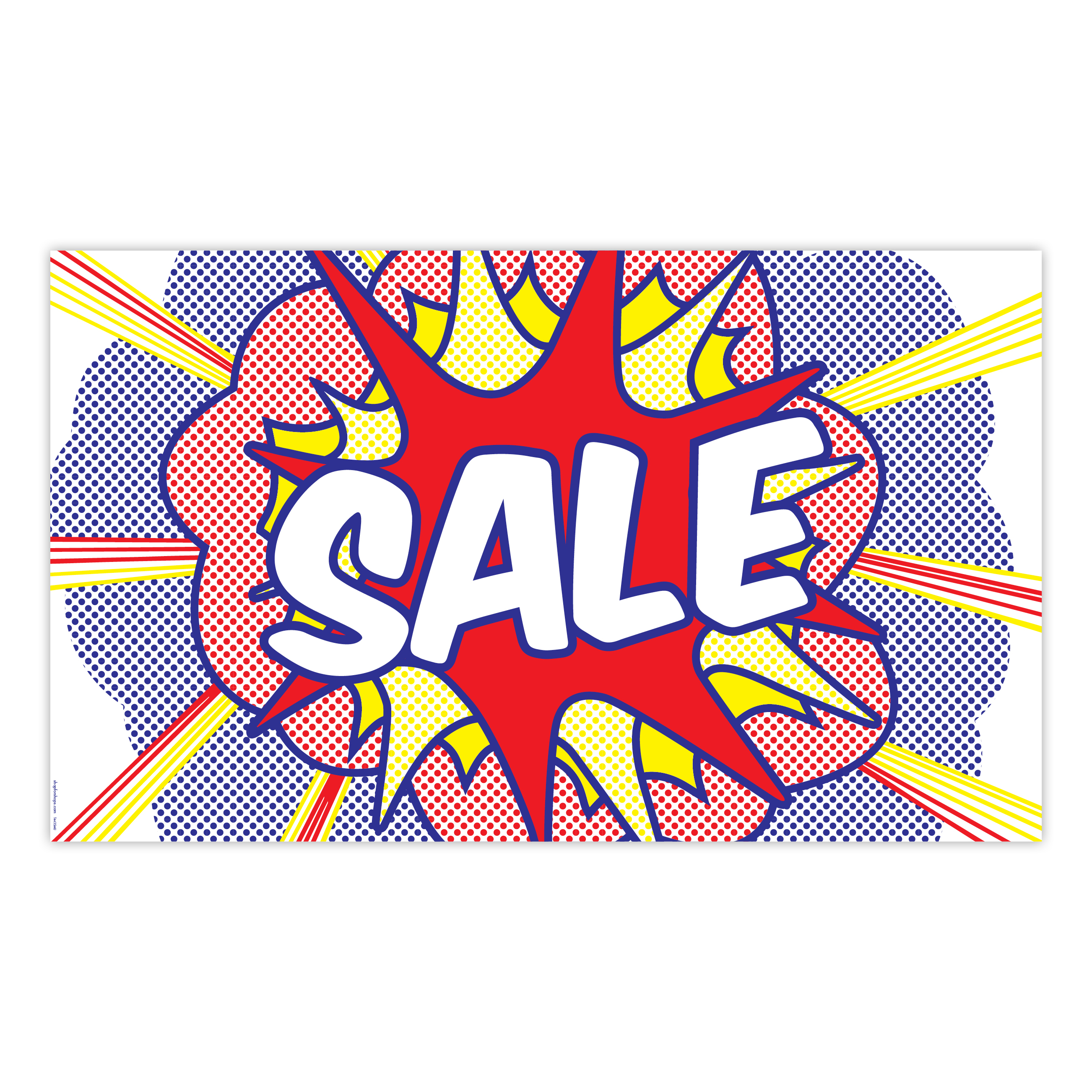 Shop for Shops Poster "SALE" (comic book style)1000 W x 594 mm H(T4435MU)