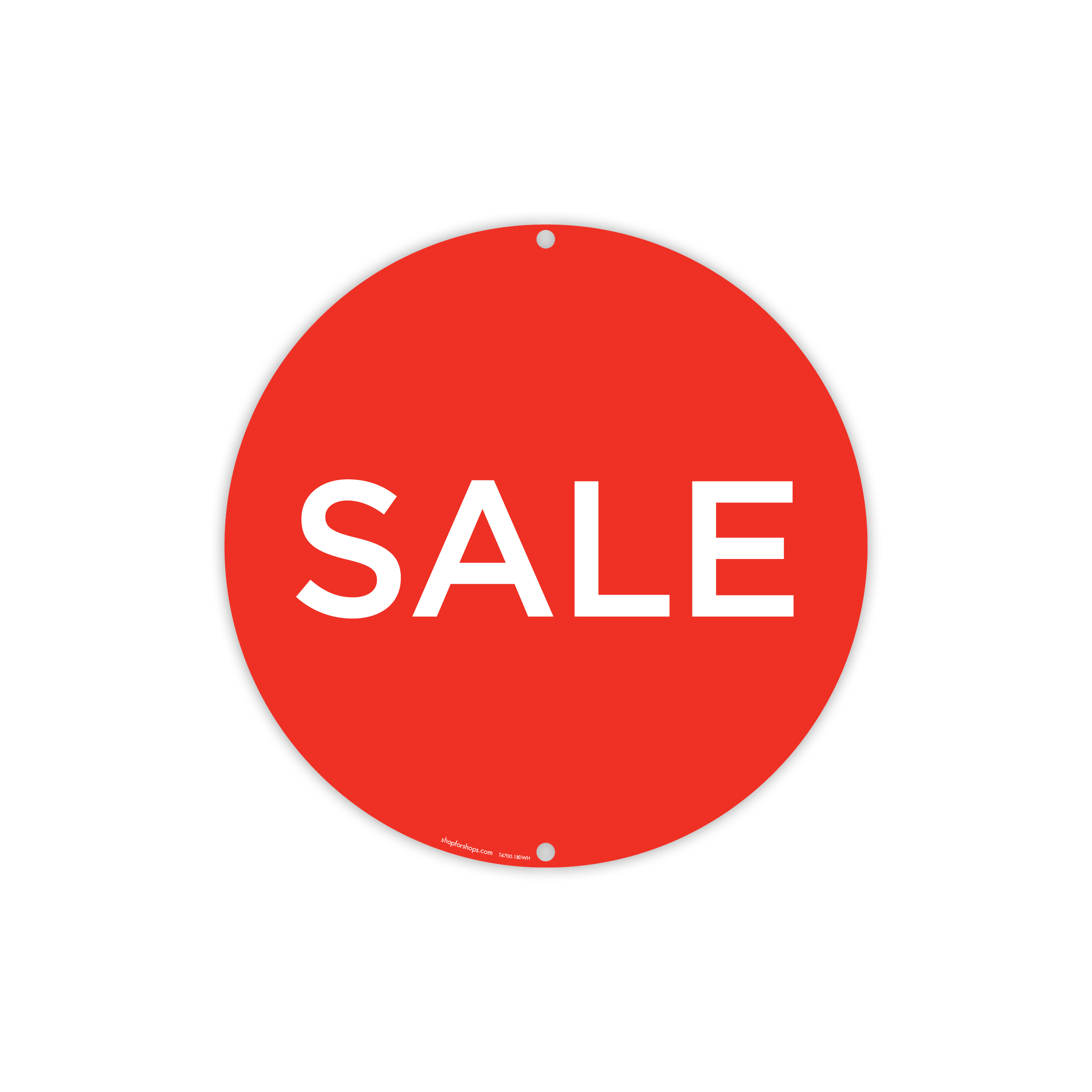 Shop for Shops Round double sided poster "SALE" Double Sided 400mm DIA(T4700.1RDWH)