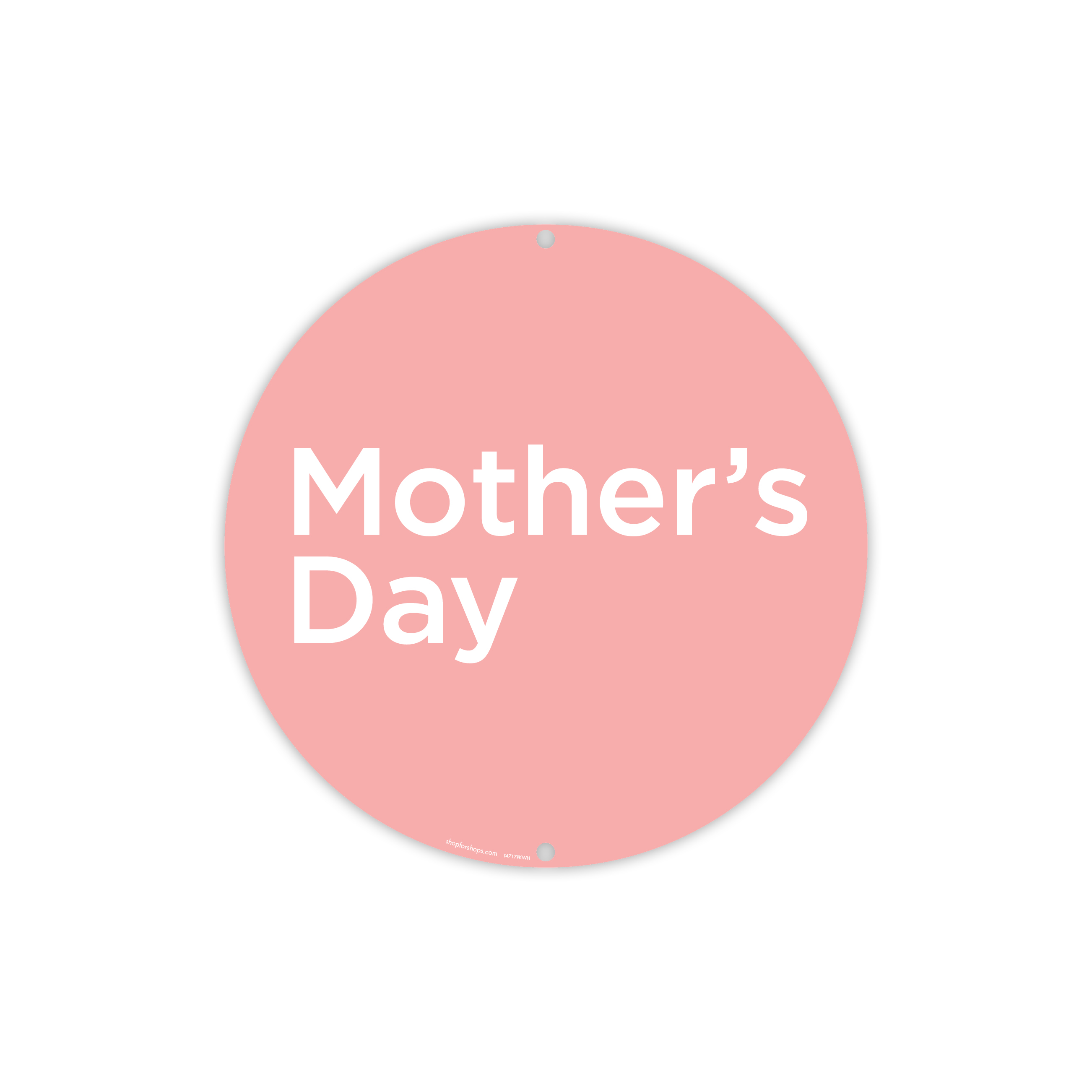 Round double sided poster "Mother's Day" Double Sided 400mm DIA(T4717PKWH)