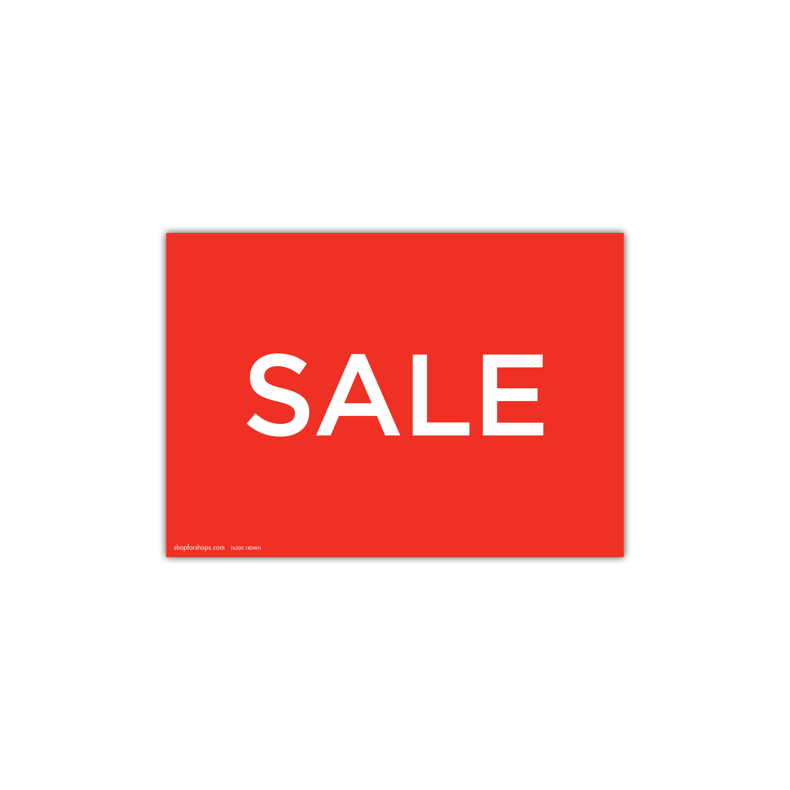 A4 landscape double sided sign card "SALE" (pack of 5) 297 W x 210 mm H(T6500.1RDWH)