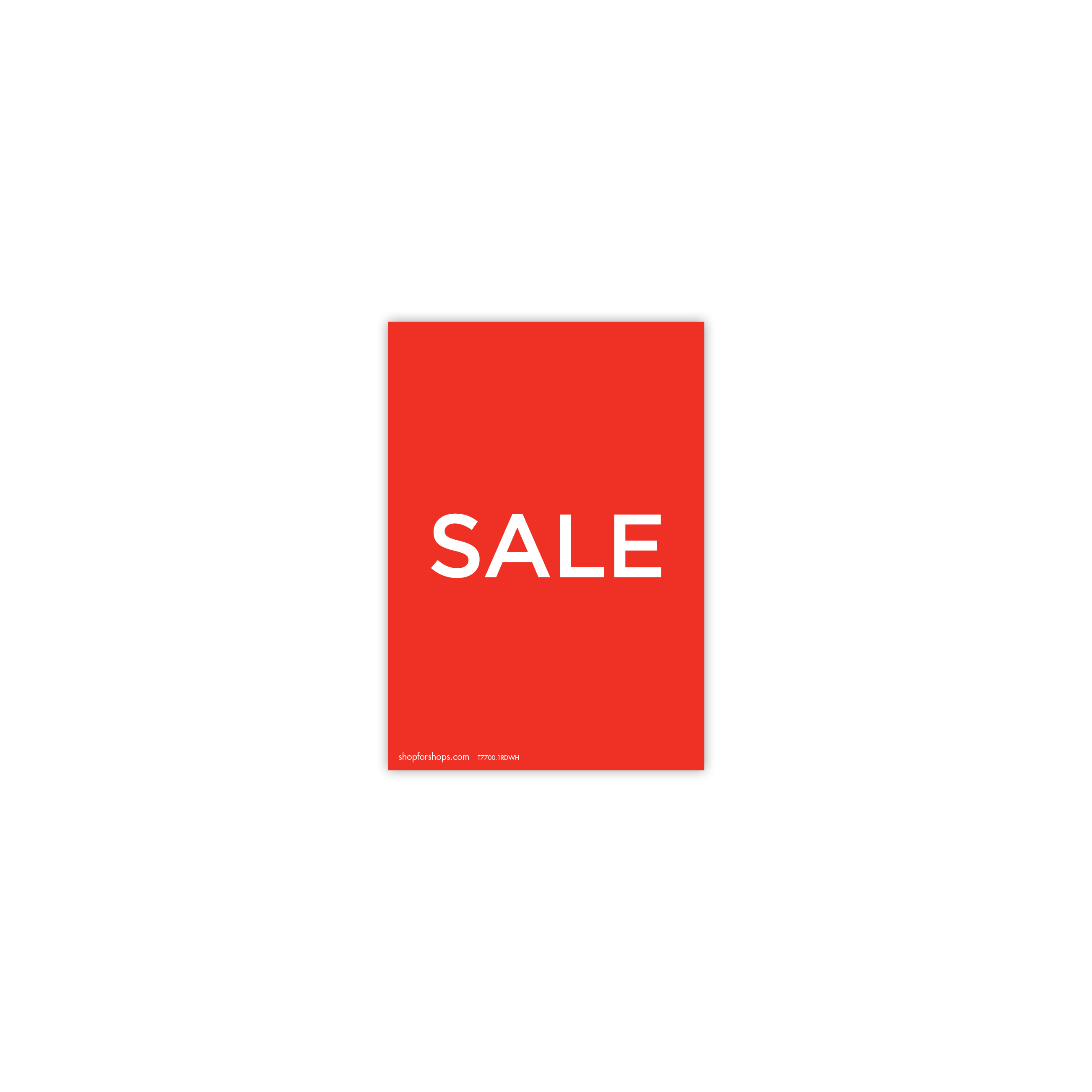 Shop for Shops A5 portrait double sided sign card "SALE" (pack of 5) 148 W x 210 mm H(T7700.1RDWH)