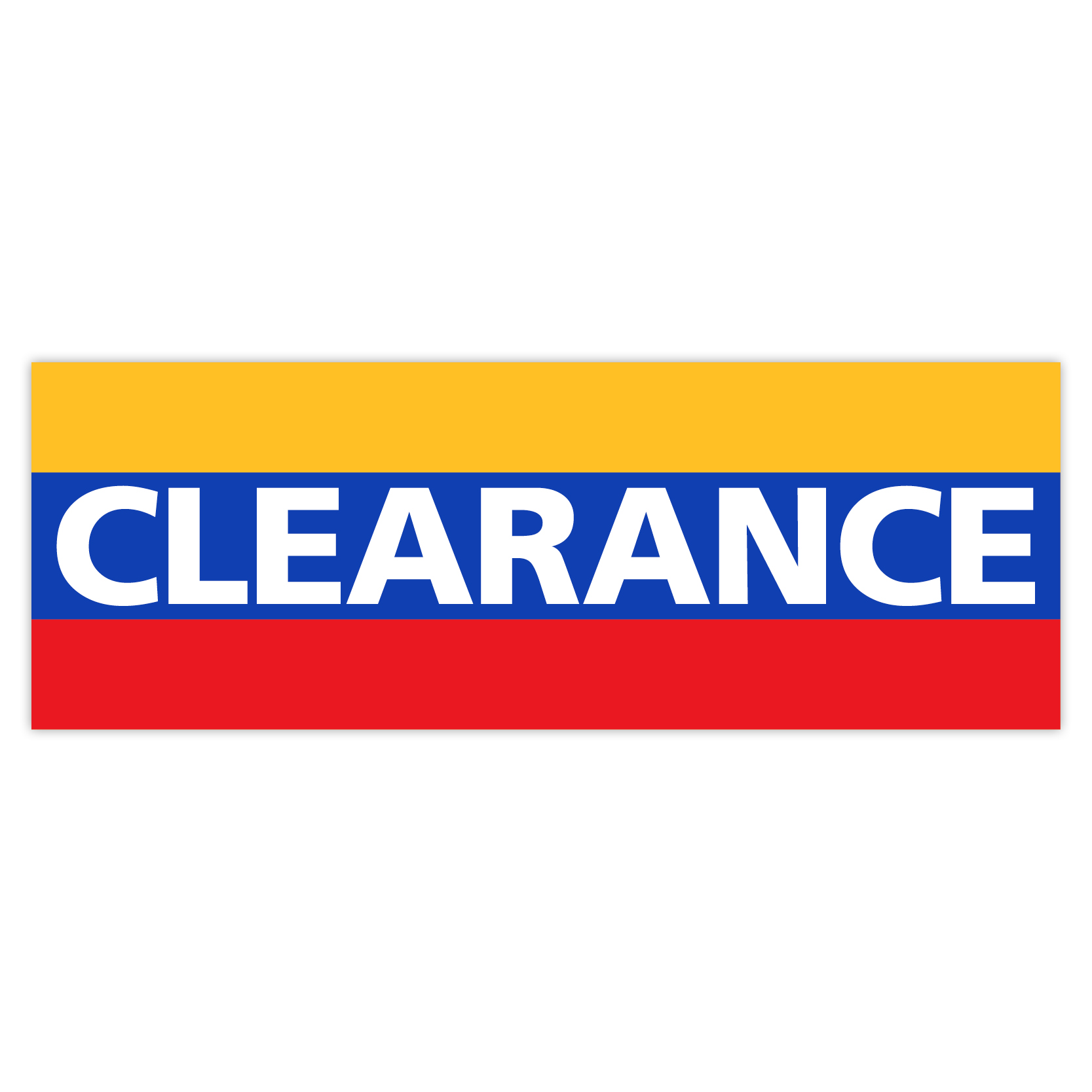 Shop for Shops Exterior PVC Banner with Ropes 'CLEARANCE' 2400 W x 865mm H(T3378MU)
