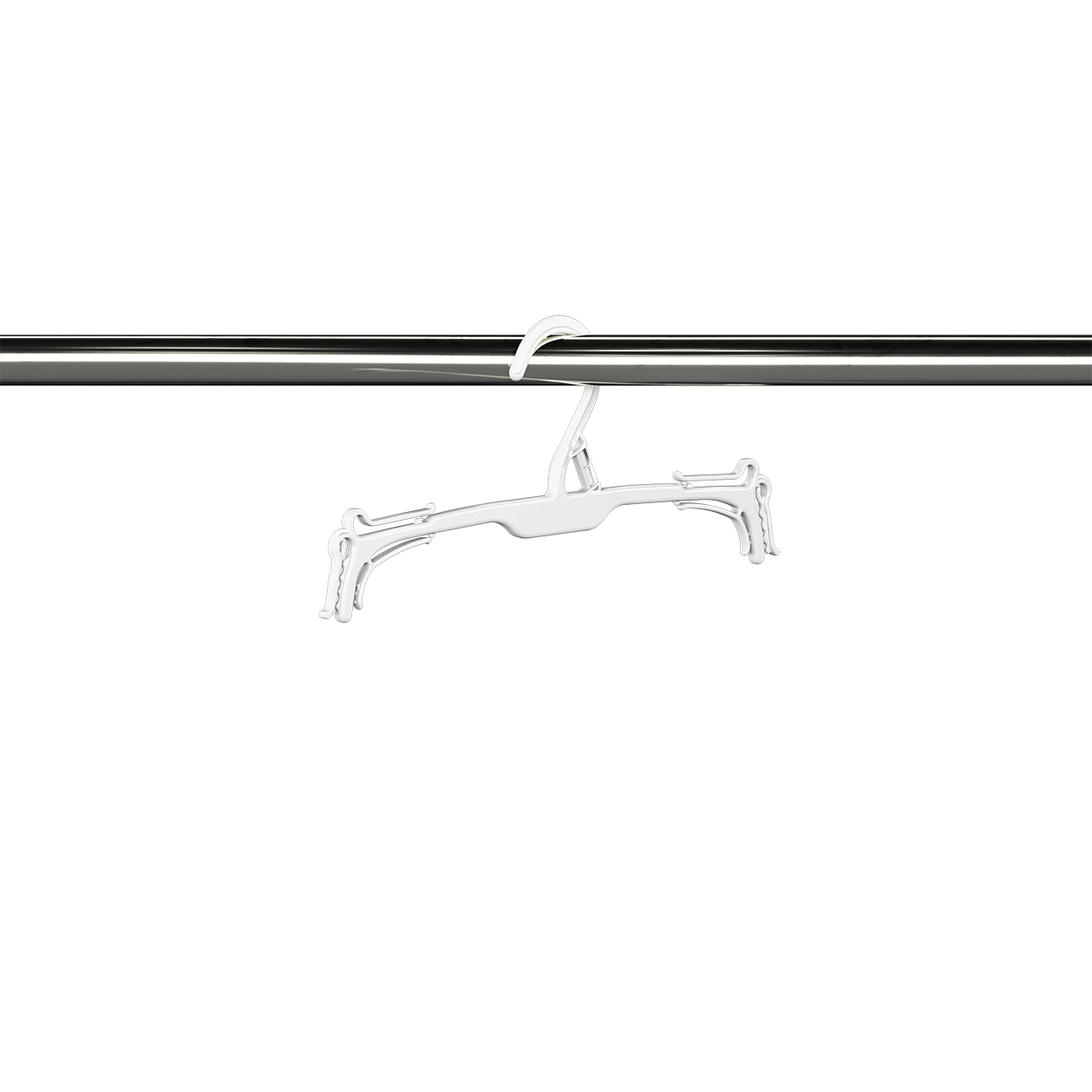 Plastic swimwear/lingerie hanger (HS0290WH)