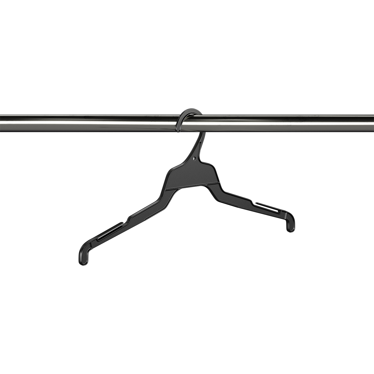 Plastic top hanger T series (HT1400BK)