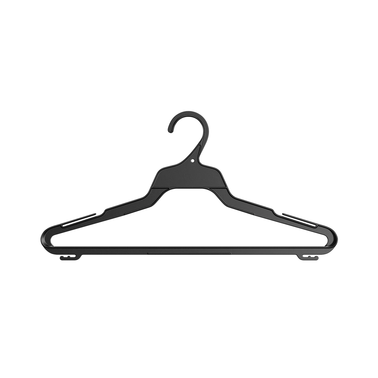 Shop for Shops Plastic top hanger T series with rail 400 mm W(HT2400BK)