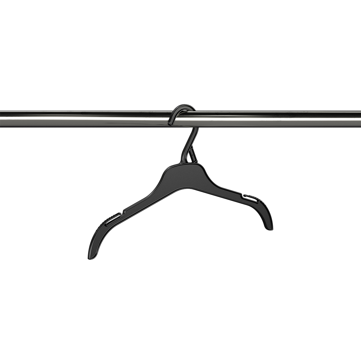 Plastic top hanger V series (HV1350BK)