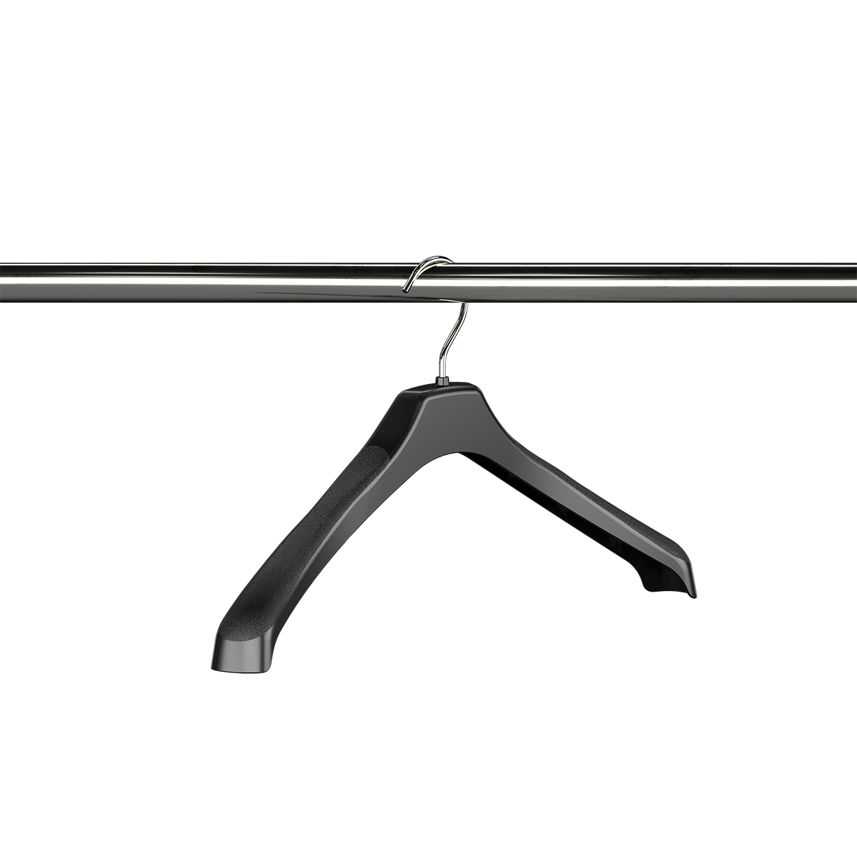 Plastic jacket hanger (HJ1380BK)