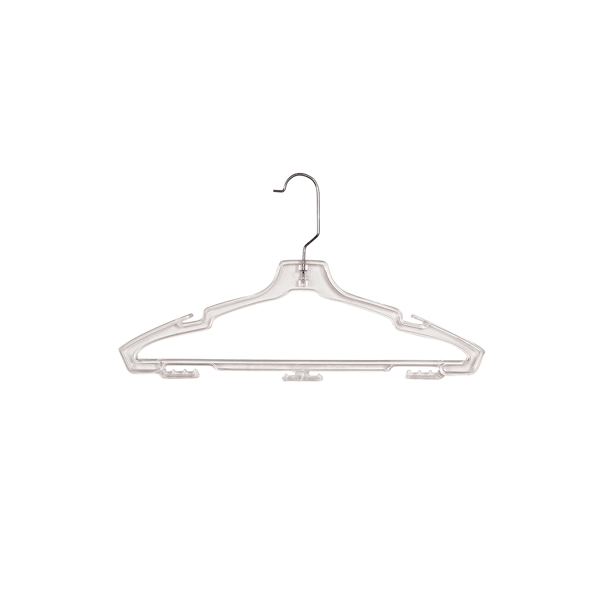 Shop for Shops Plastic bridal hanger with rail 415 mm W(HB2415CL)