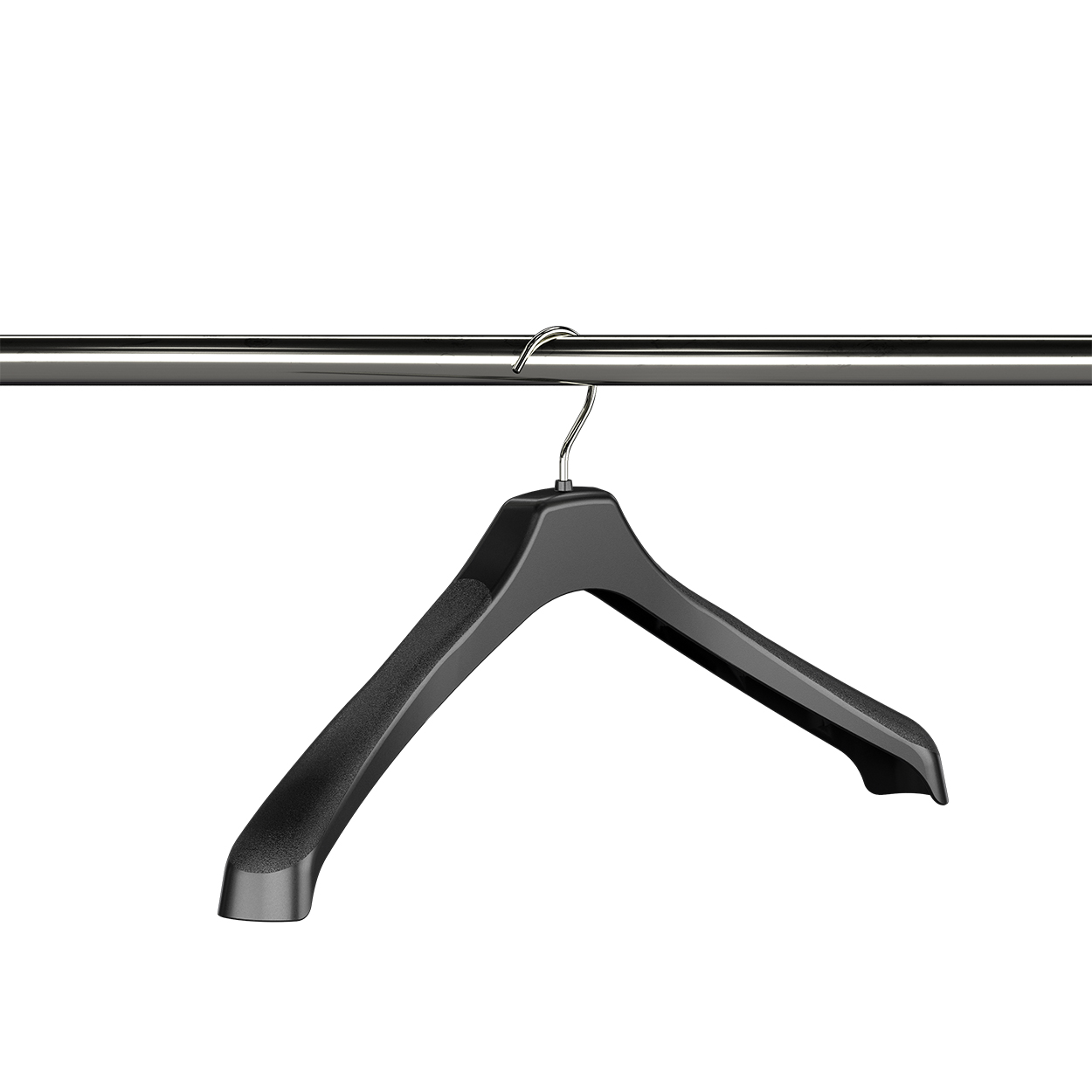 Plastic jacket hanger (HJ1450BK)