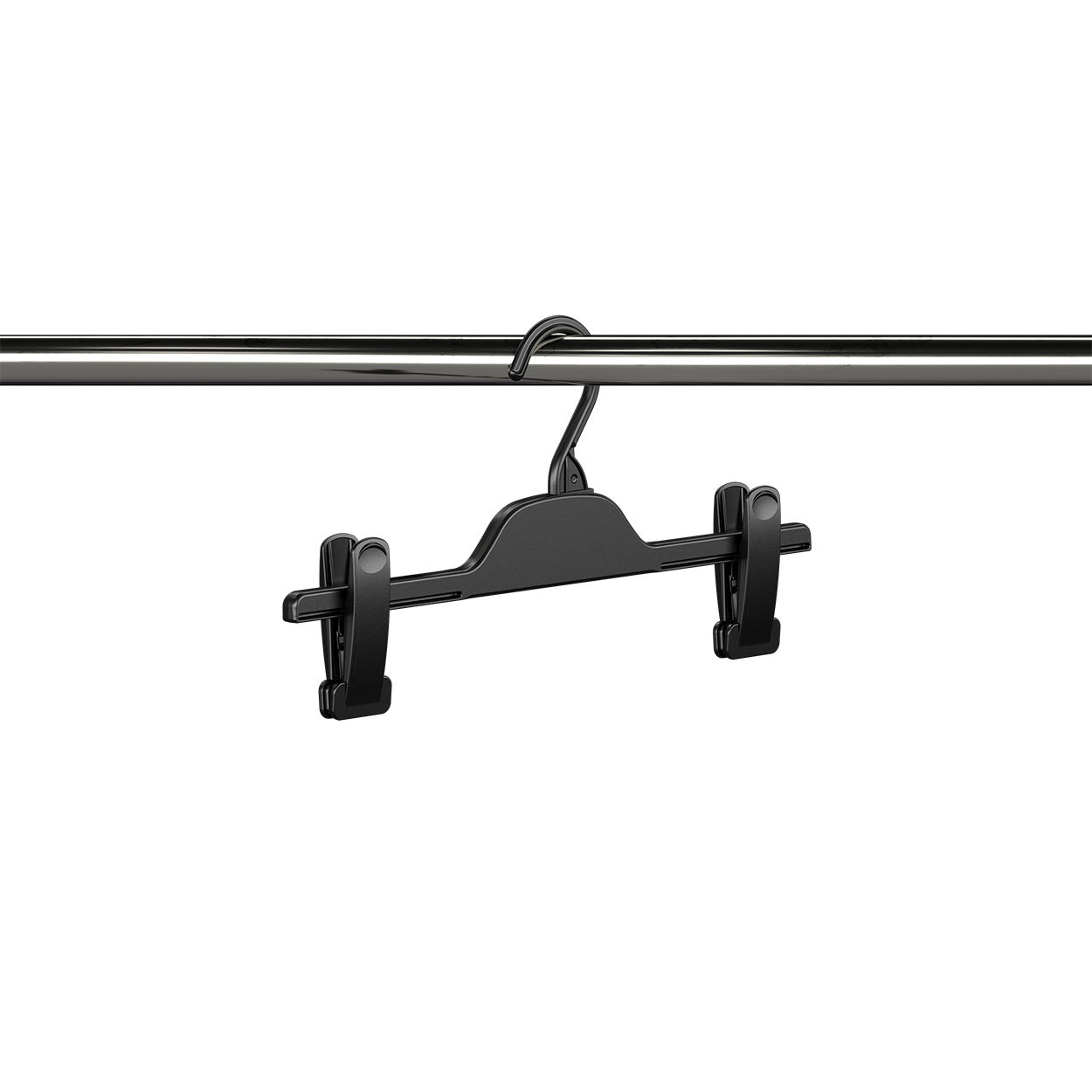 Plastic adjustable clip hanger T series (HT6340BK)