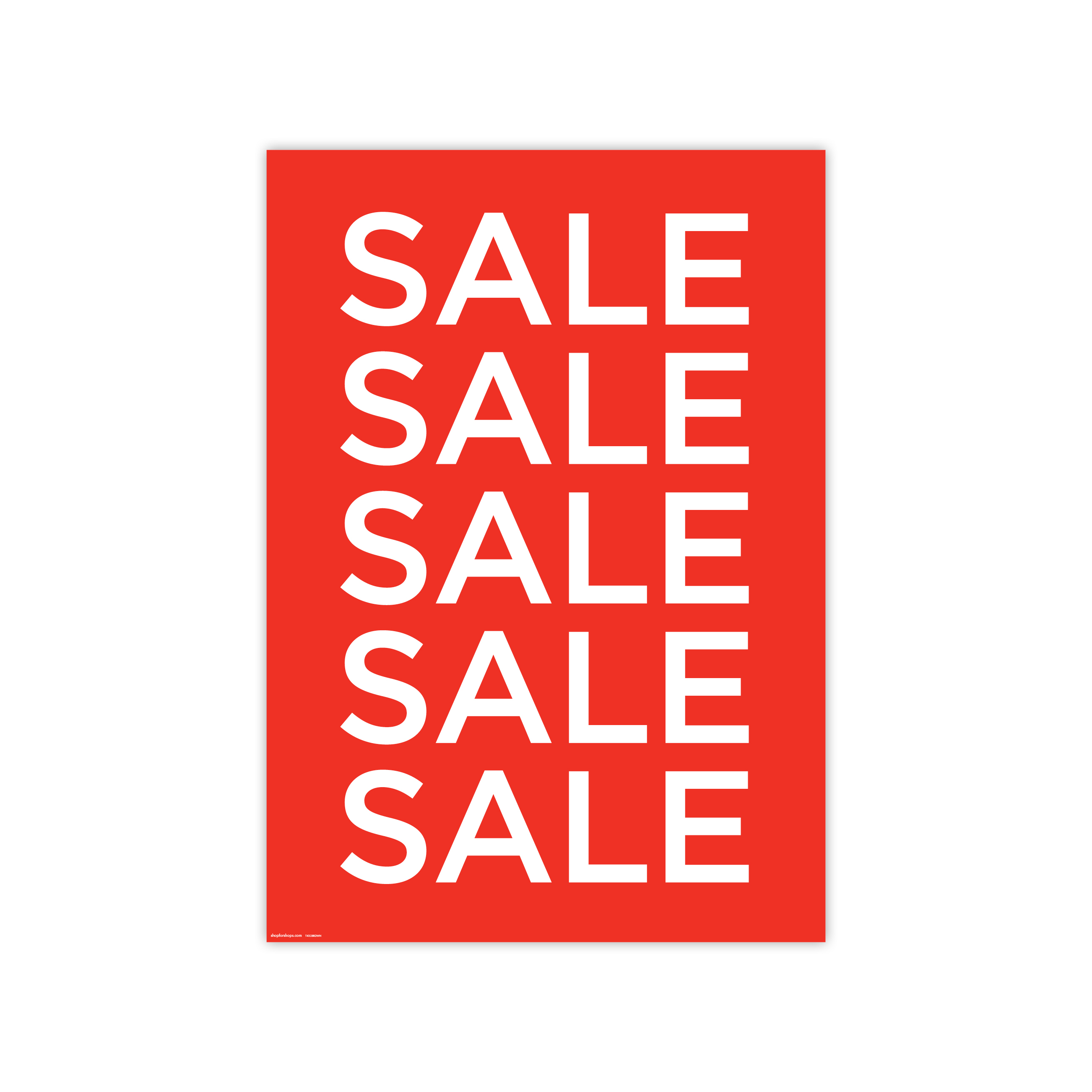 Shop for Shops Poster "SALE SALE SALE SALE SALE" 594 W x 841mm H(T4328RDWH)