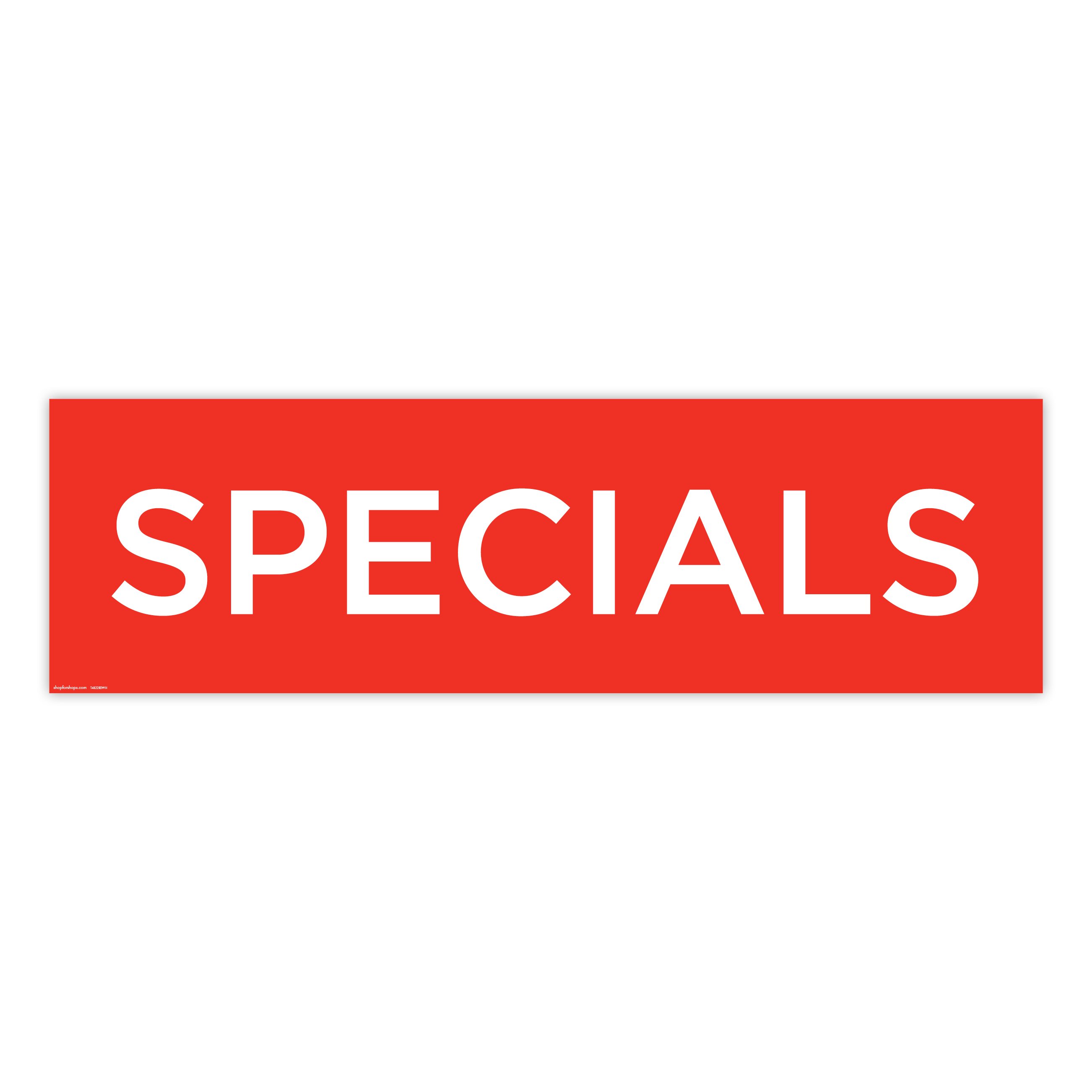 Shop for Shops Poster "SPECIALS" Landscape 1000 W x 297mm H(T4822RDWH)