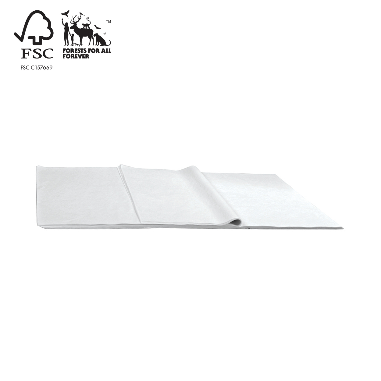 Shop for Shops Tissue wrapping paper arctic white, acid free, 500 x 750mm - 500 sheets(A3100.1AW)
