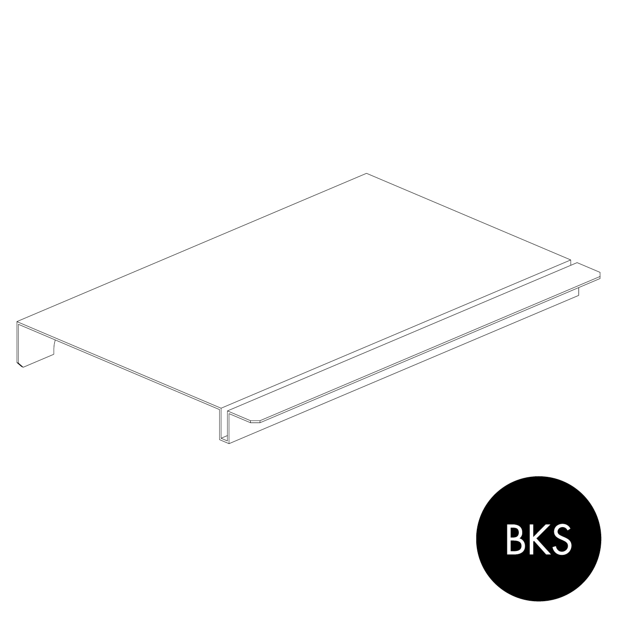 Shop for Shops Peggie shelf 220 W x 150 mm D - sits on 2 x 150 mm pegs(P3215BKS)