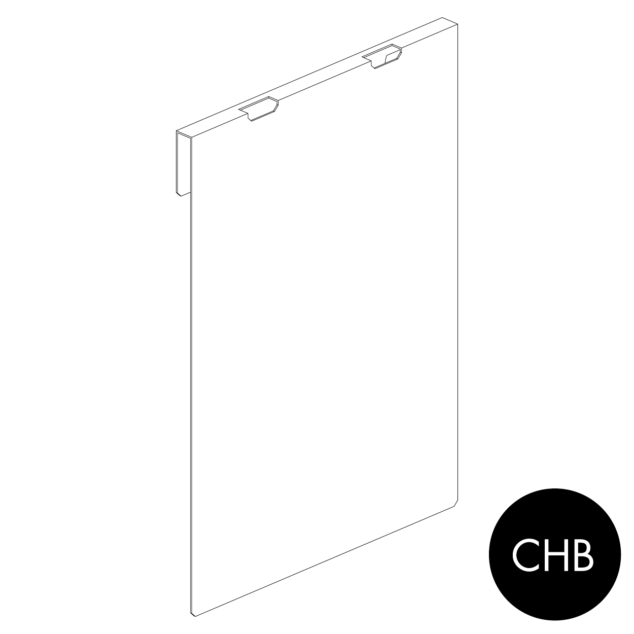 Peggie noteboard A4 portrait - sits on 2 x pegs(P5007CHB)