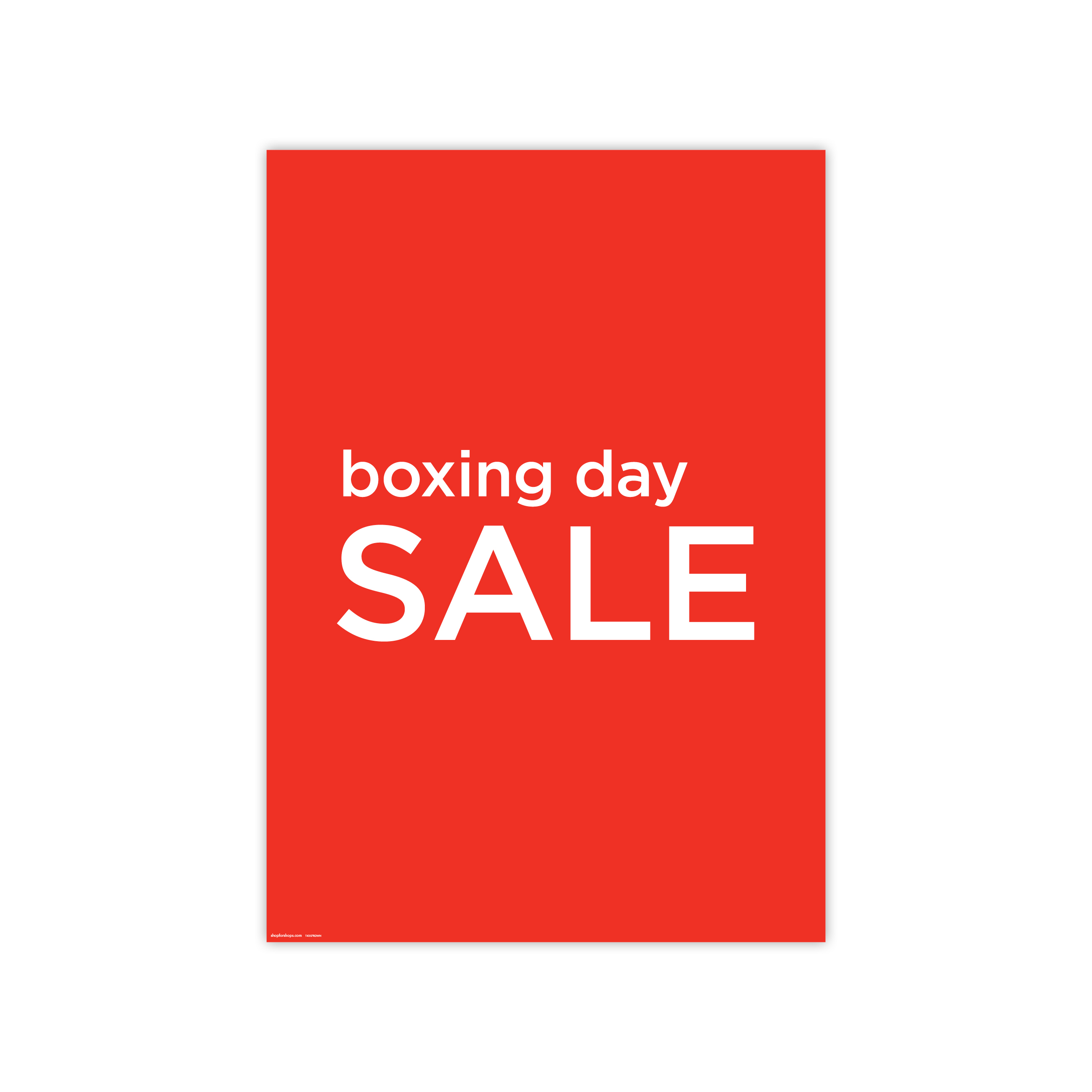 Shop for Shops Poster "boxing day SALE" 594 W x 841mm H(T4307RDWH)