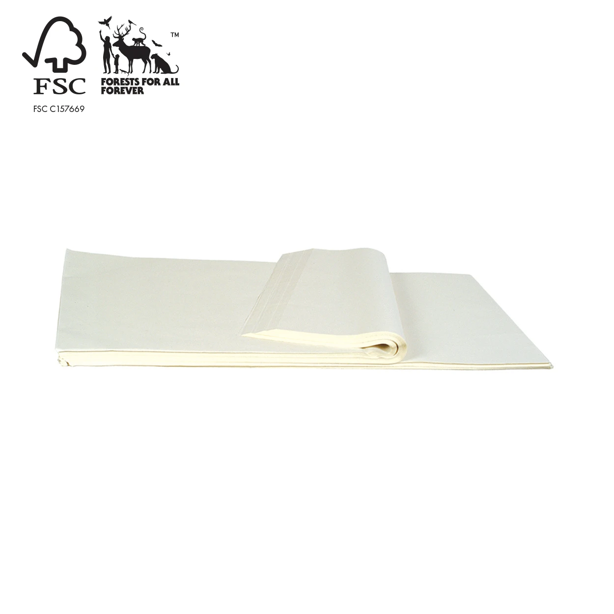 Shop for Shops Tissue wrapping paper recycled acid free 400 x 660 mm - 500 sheets(A3100.1WH)