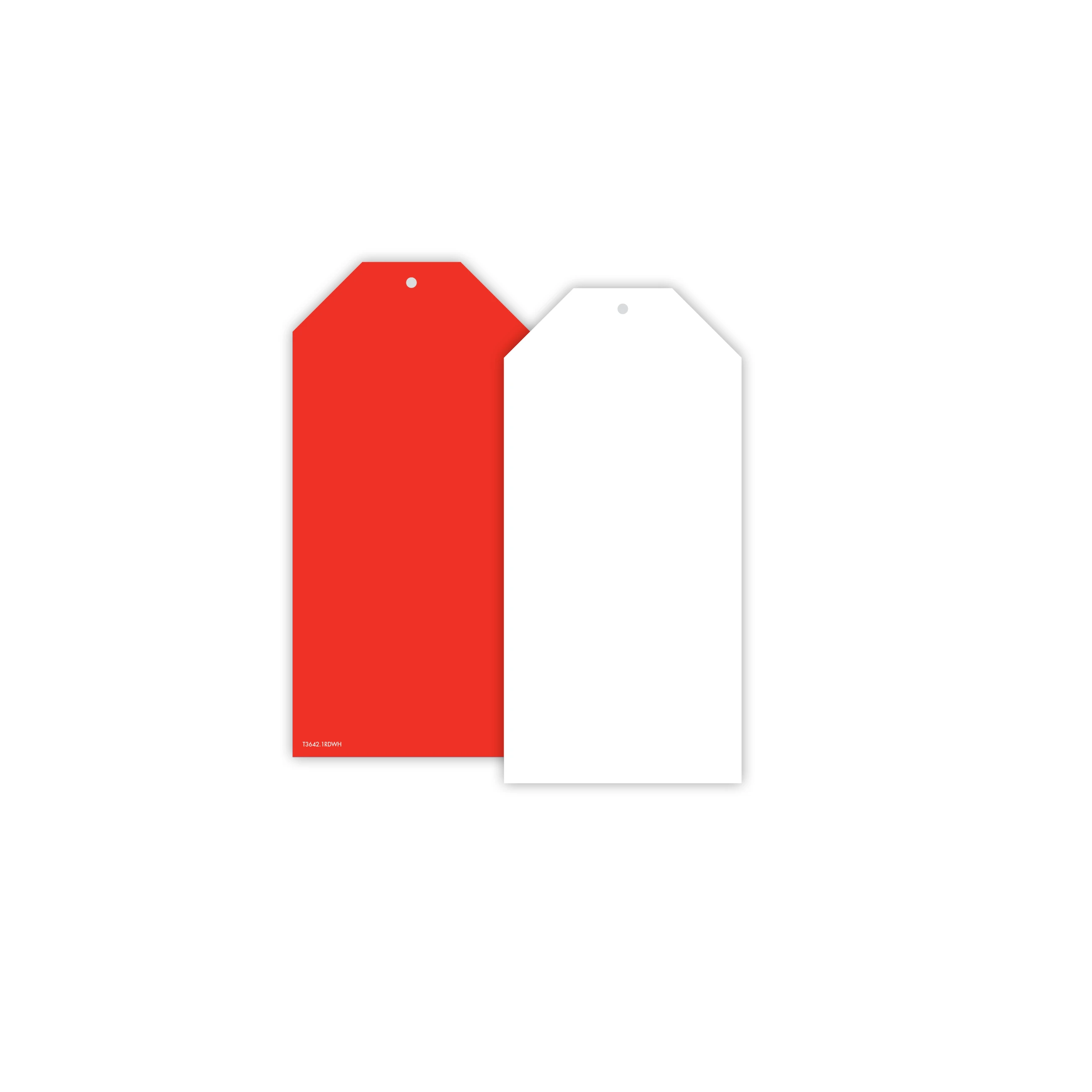 Swing tag blank portrait  67 W x 140 mm H(T3642.1RDWH)