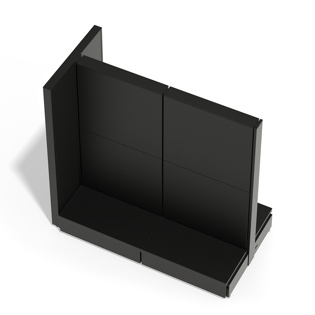 MAXe Capping System Top Cover Plate set to Fit 600mm Bay (E8956.4BKS)