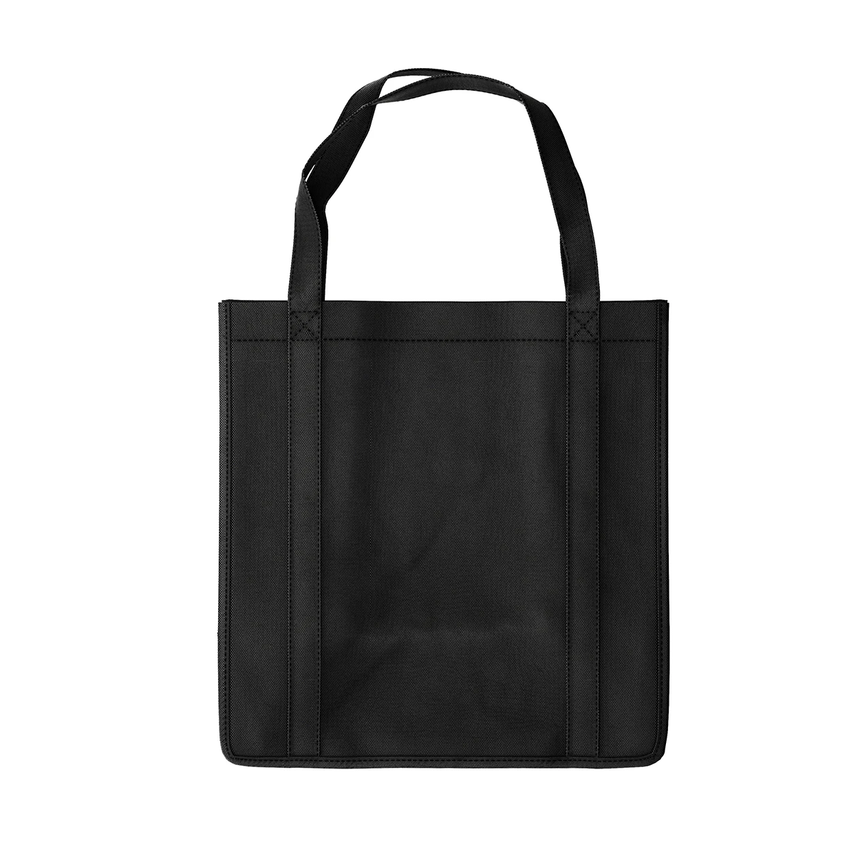 Shop for Shops Reusable wider gusset bag with handles and reinforced bottom 320 W x 330 H x 200 mm gusset(A8370BK)
