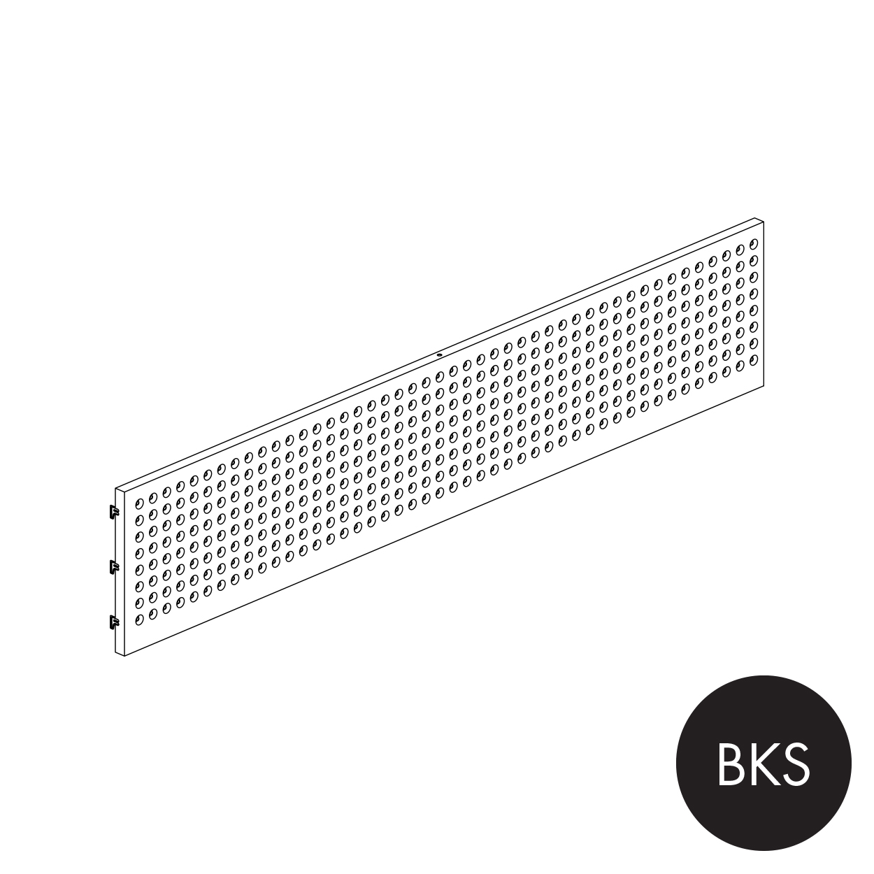 Shop for Shops MAXe peg metal panel 240 H - 1200 mm bay 1190 W x 18 mm Thick(E8712.4BKS)