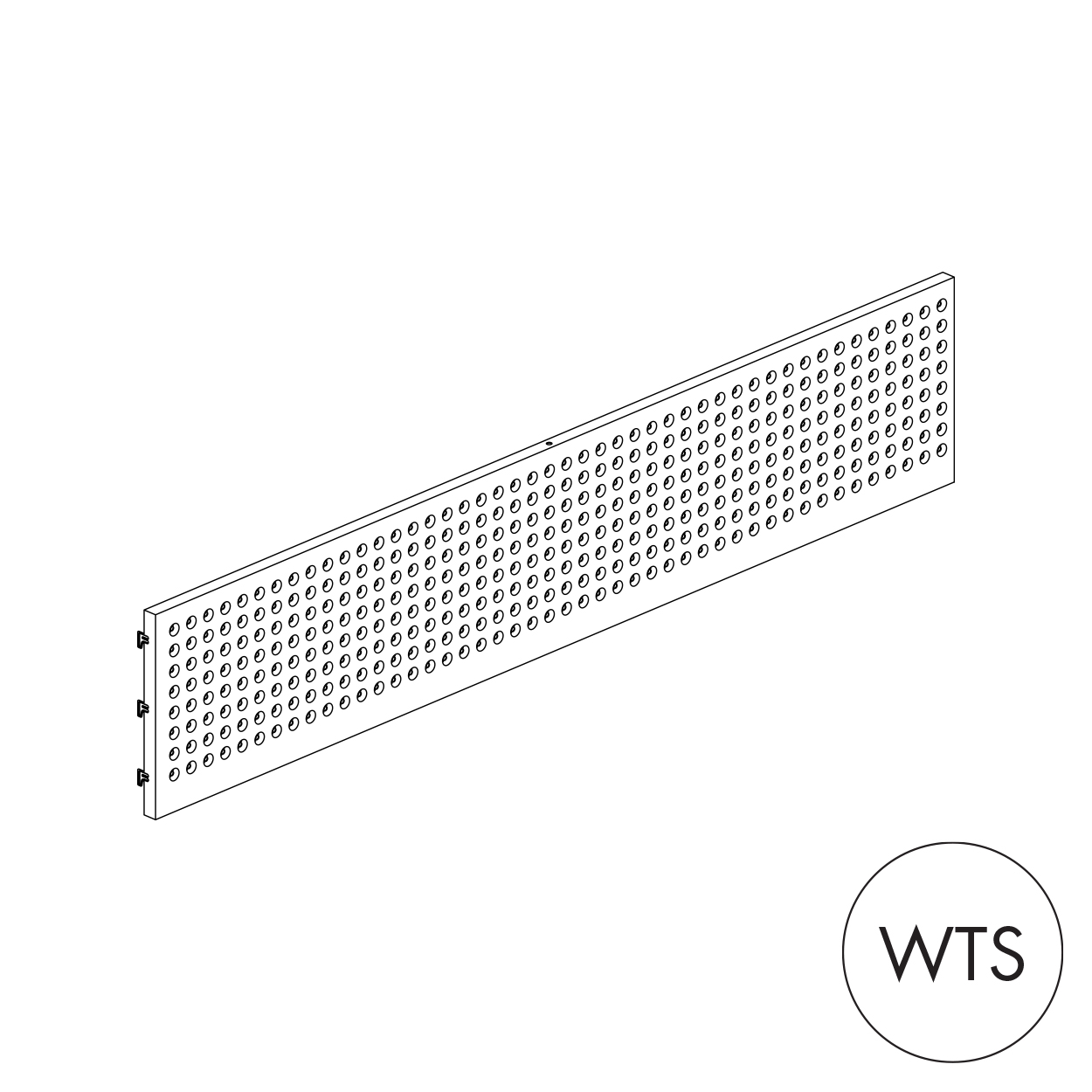 MAXe peg metal panel 240 H - 1200 mm bay  1190 W x 18 mm Thick(E8712.4WTS)