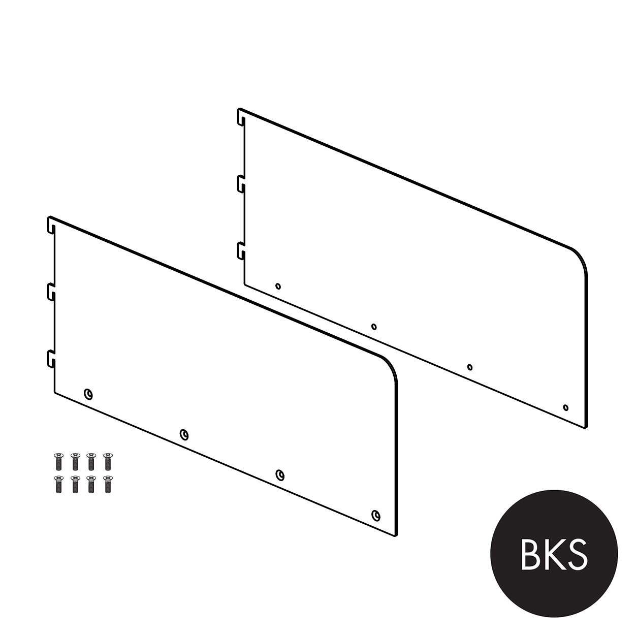 Shop for Shops MAXe 30 mm shelf bracket set with 177 H ends 500 mm D x 2.5 mm Thick(E6025BKS)