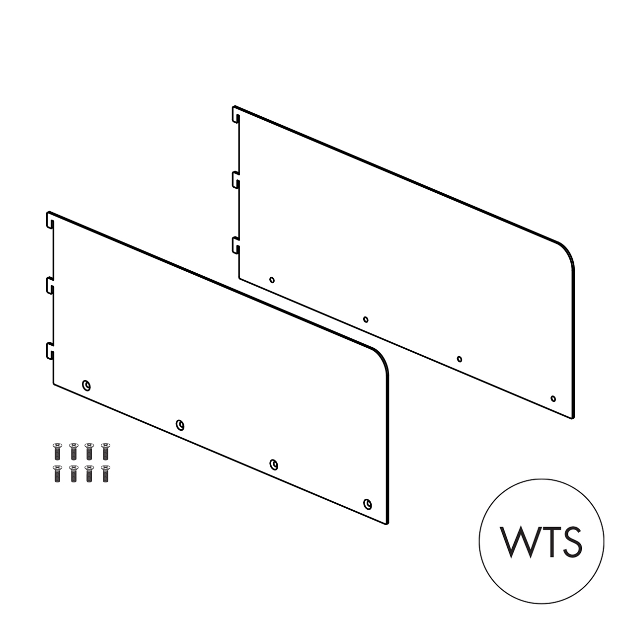 Shop for Shops MAXe 30 mm shelf bracket set with 177 H ends 500 mm D x 2.5 mm Thick(E6025WTS)