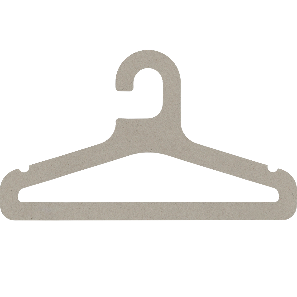 Cardboard top hanger with notches & rail 410mm W(HP2420GY)