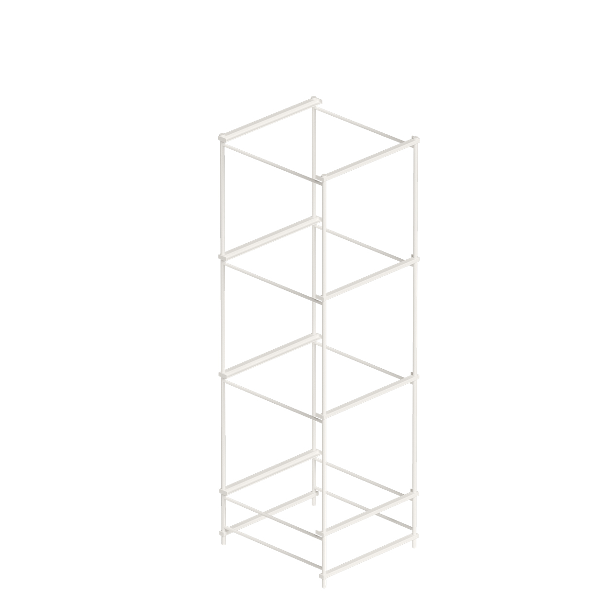 Shop for Shops Stilt folding frame for 4 x 400 x 400 mm shelves 406 W x 1345 H x 440 mm D(F1814WTS)