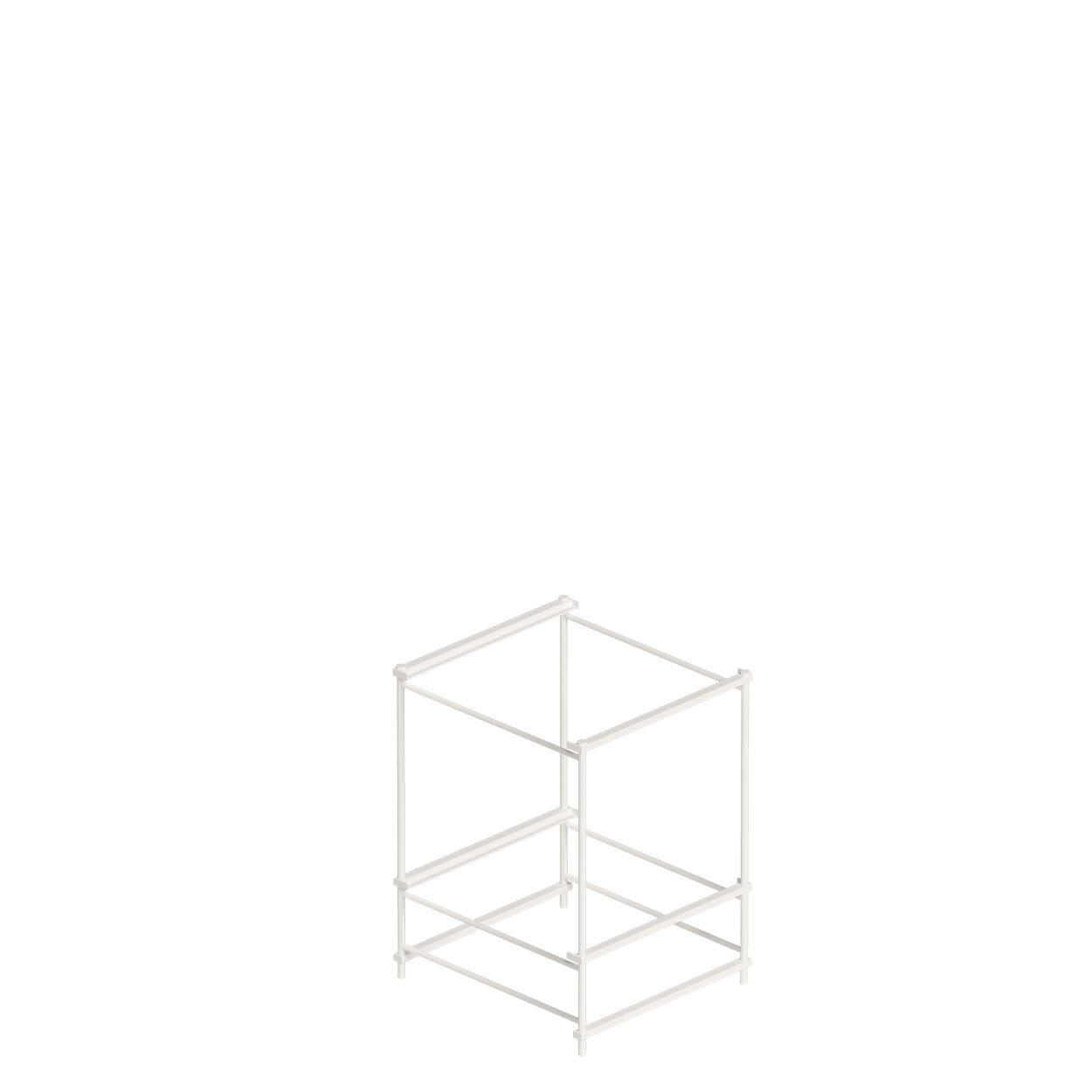 Shop for Shops Stilt folding frame for 2 x 400 x 400 mm shelves 406 W x 575 H x 440 mm D(F1812WTS)