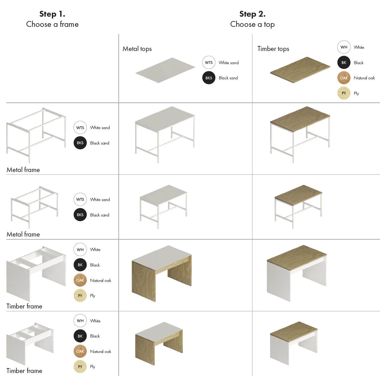 Ditto table top - timber large 1200 W x 750 D x 30mm T(D7802BK)