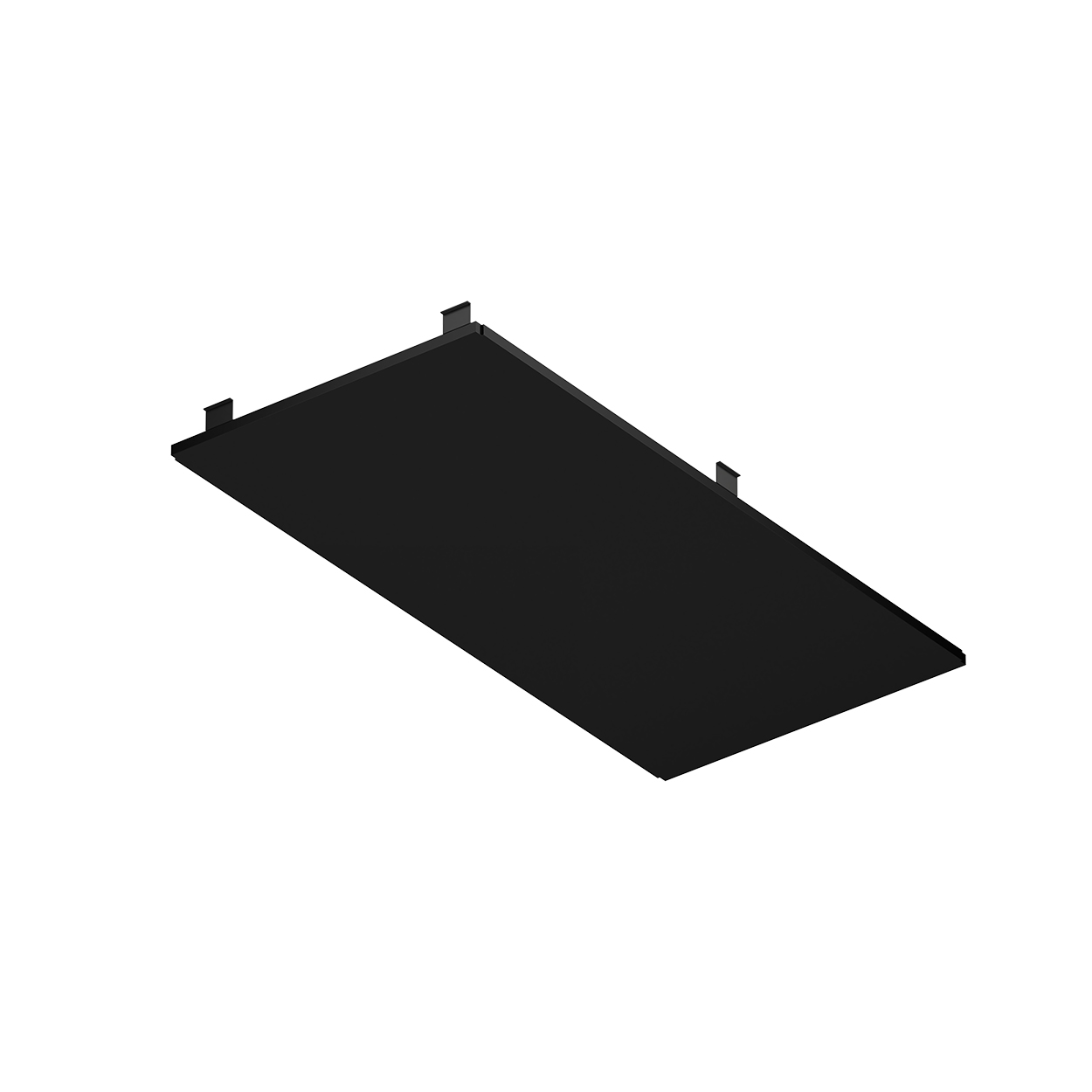 MAXe framed laminate drop in top 572 D x 1192 W x 18 mm Thick 1200 mm bay(E66612BK)