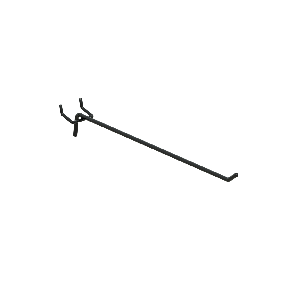 Slatwall/pegboard hook 230 L x 6 mm DIA(S3467BK)