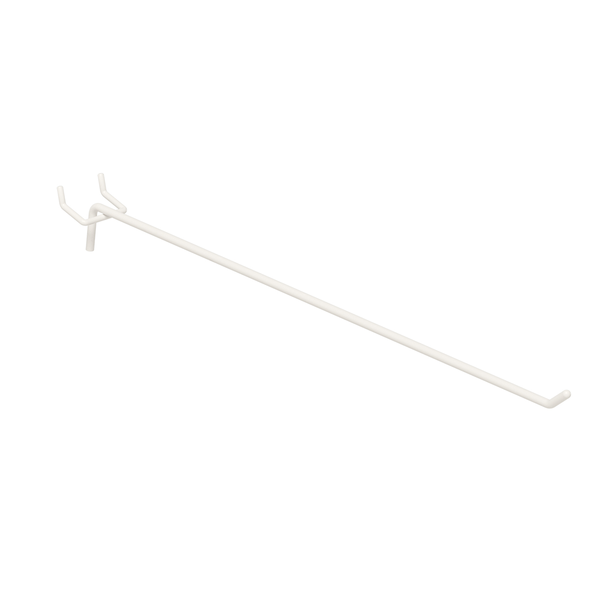 Slatwall/pegboard hook 300 L x 6 mm DIA(S3468WH)