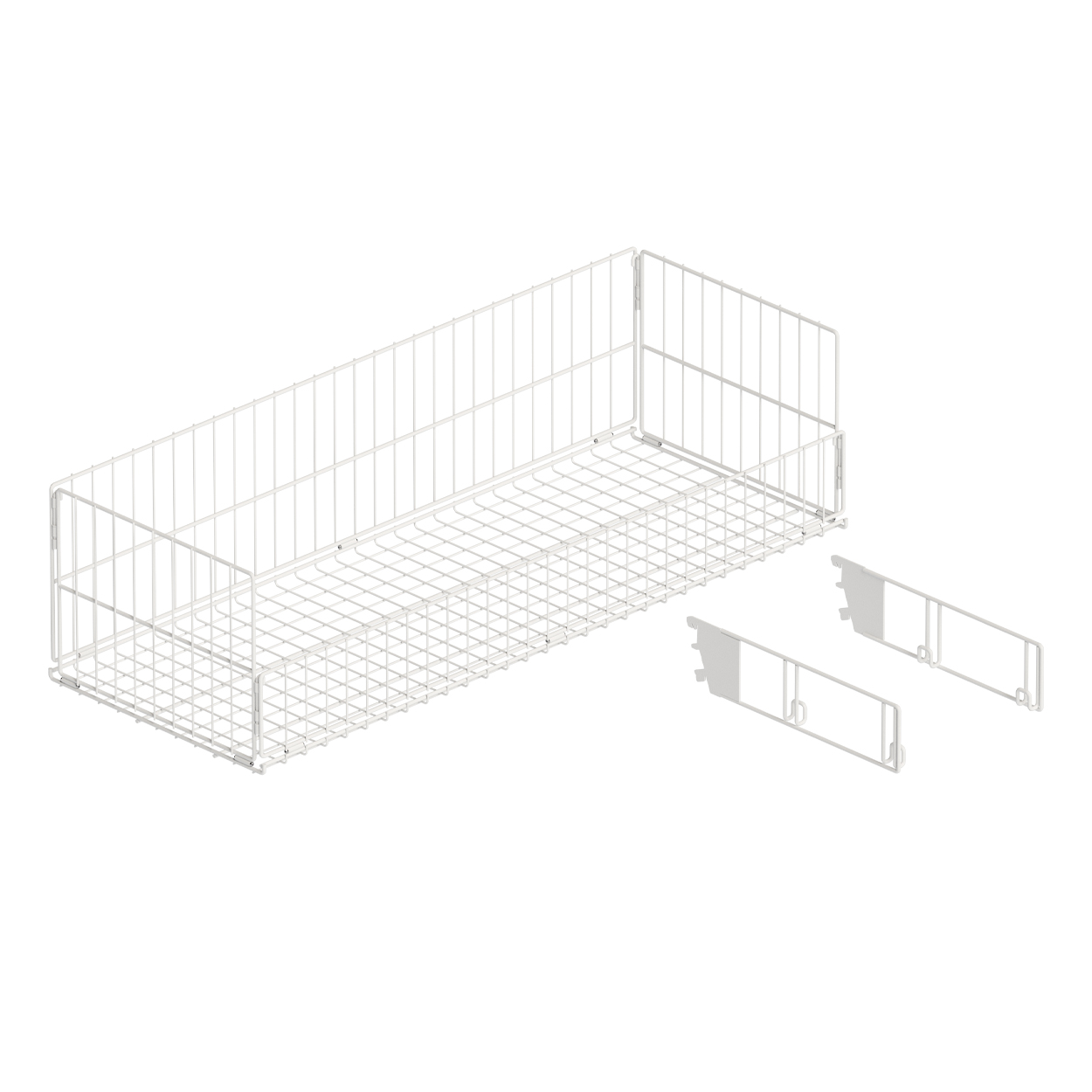 MAXe wire basket collapsible with angle adjustable brackets 1182 W x 440 D x 310 mm H(E71512WTS)
